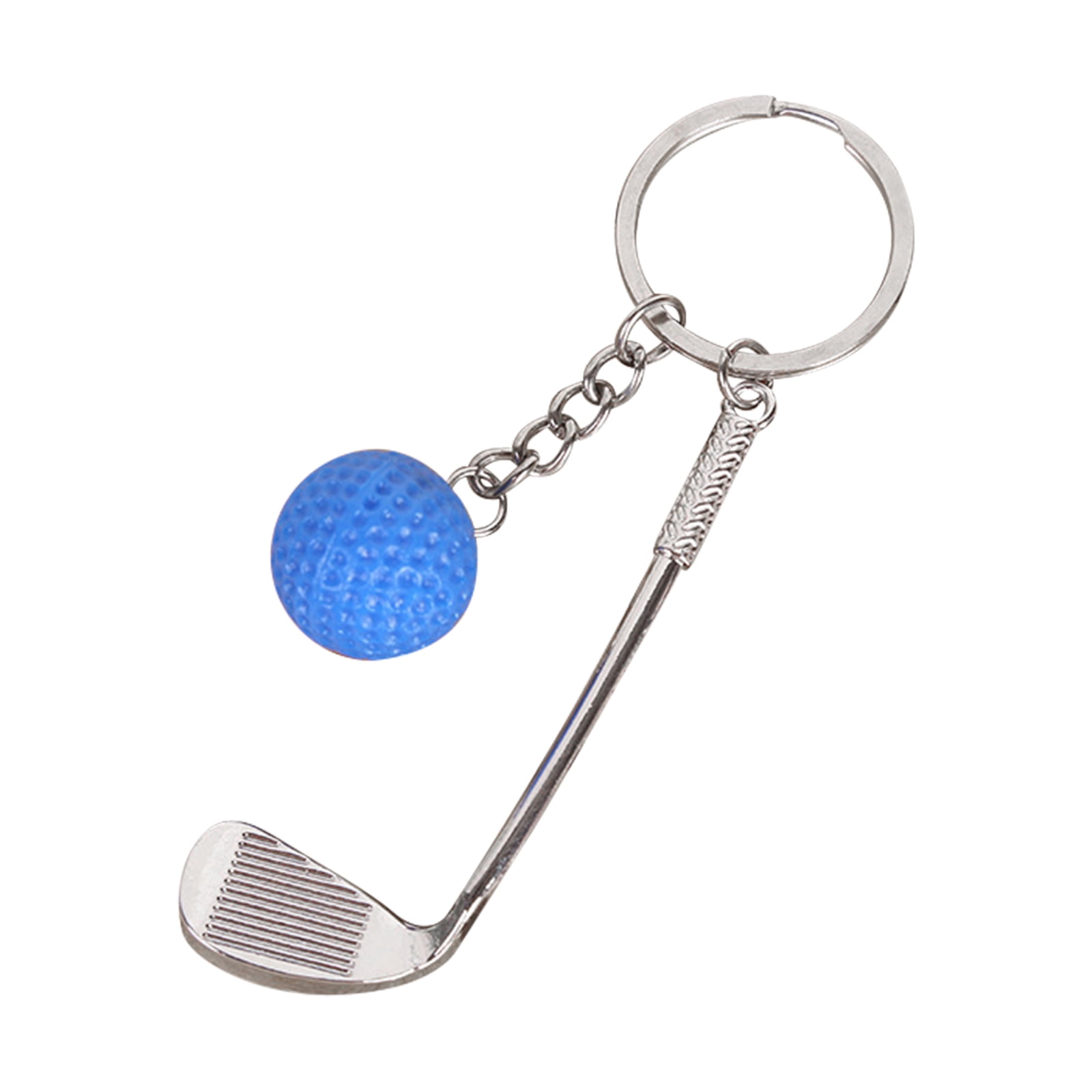 Clearance! JWDX Pendant, Hangs Promotion, Simulation Golf Keychain Bag Pendant Sports Supplies Ball Keychain Blue - Image 1