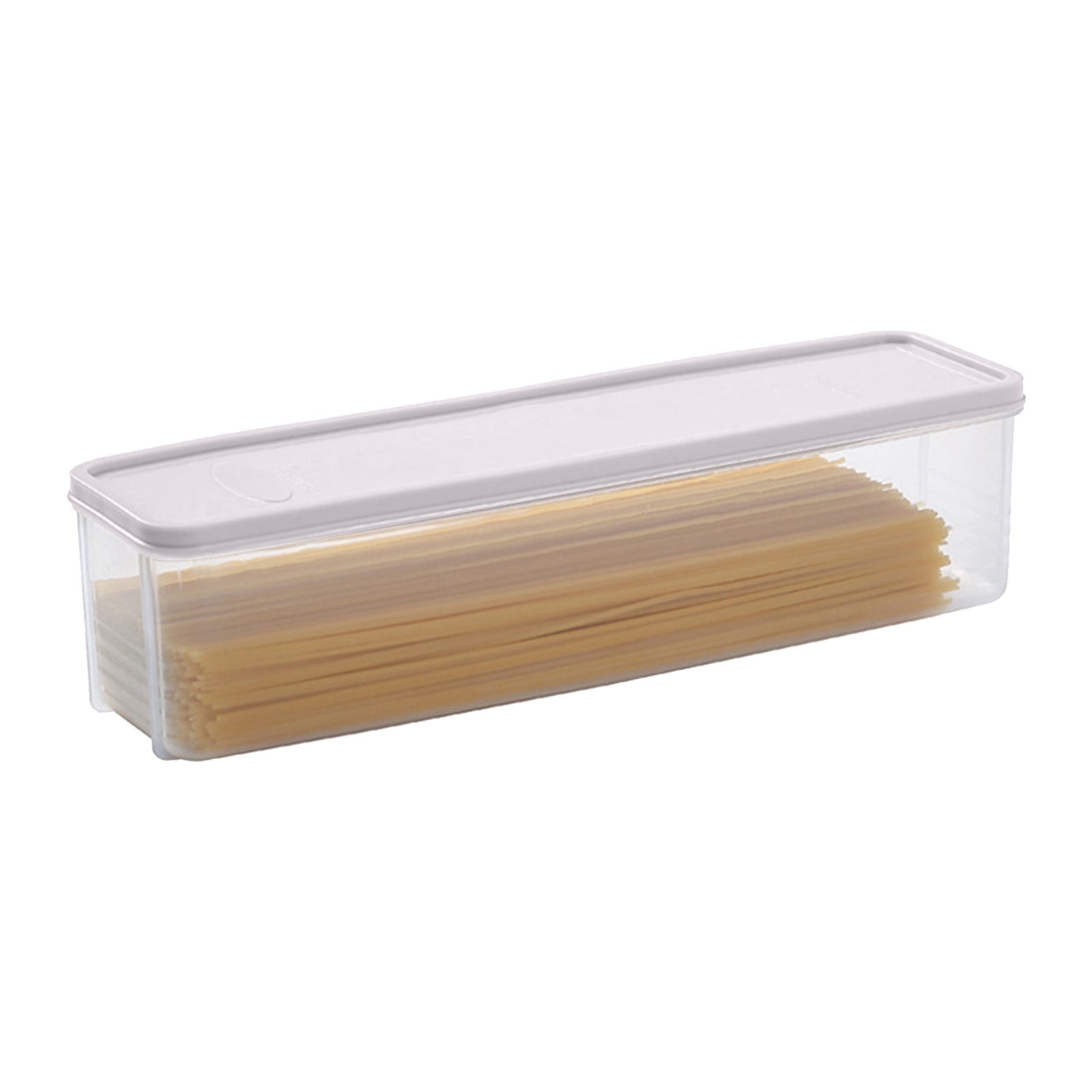 Clearance Sale! Ttybhh Food Storage, Pasta Container Noodle Storage Box Plastic Noodle Box Sealed Refrigerator Vermicelli Grain Storage Box with Lid Khaki - Image 1