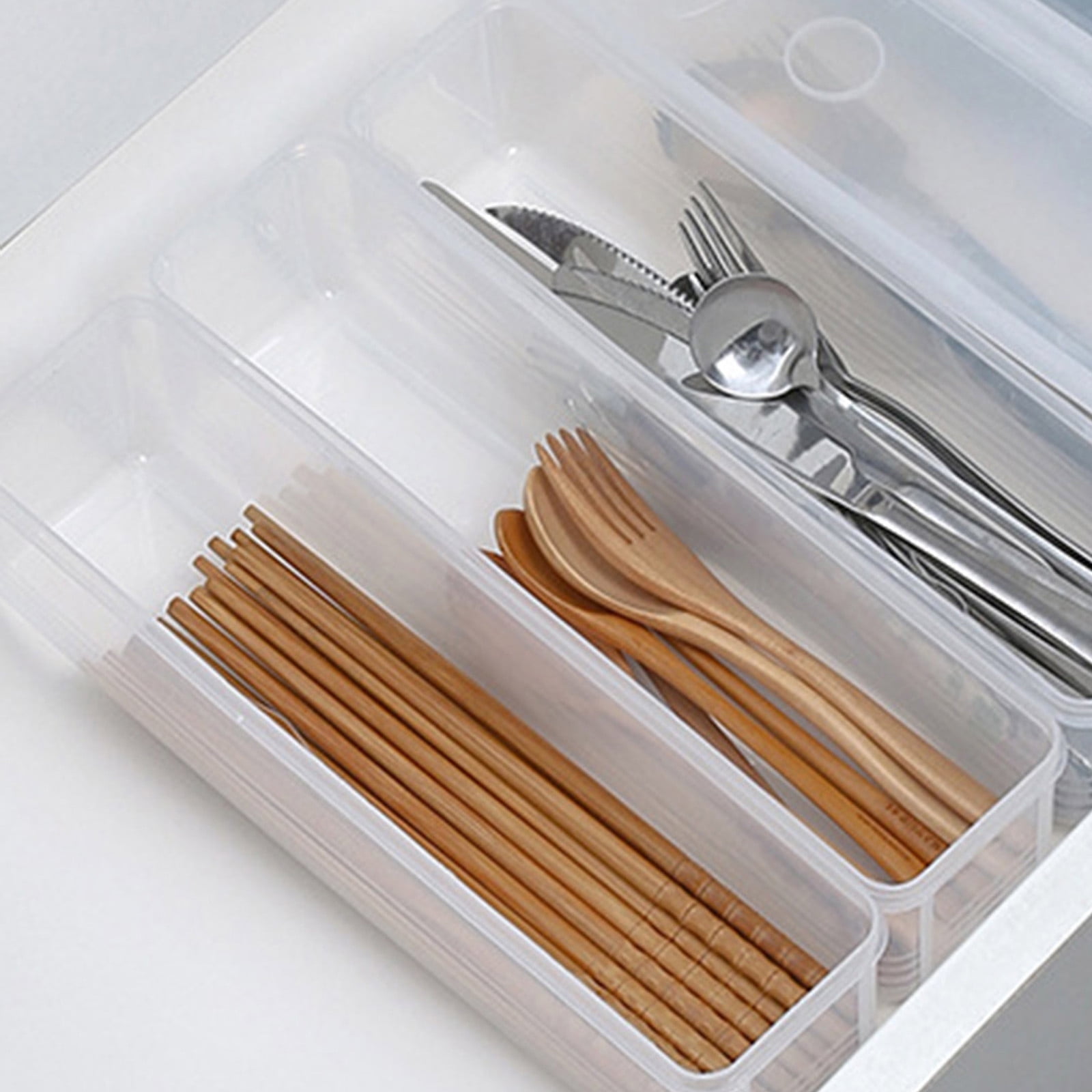 Clearance Sale! Ttybhh Food Storage, Pasta Container Noodle Storage Box Plastic Noodle Box Sealed Refrigerator Vermicelli Grain Storage Box with Lid Khaki - Image 5