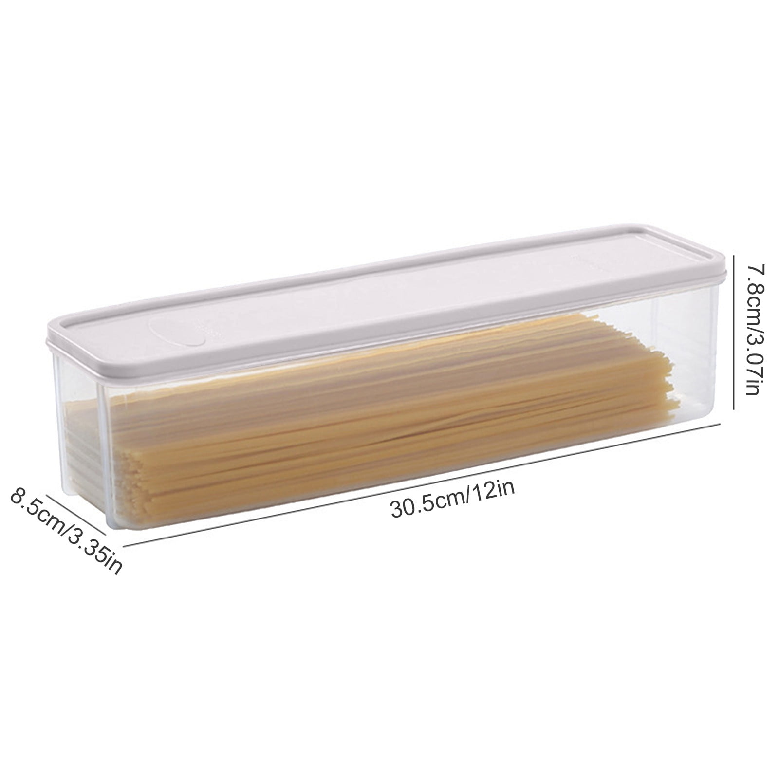 Clearance Sale! Ttybhh Food Storage, Pasta Container Noodle Storage Box Plastic Noodle Box Sealed Refrigerator Vermicelli Grain Storage Box with Lid Khaki - Image 6