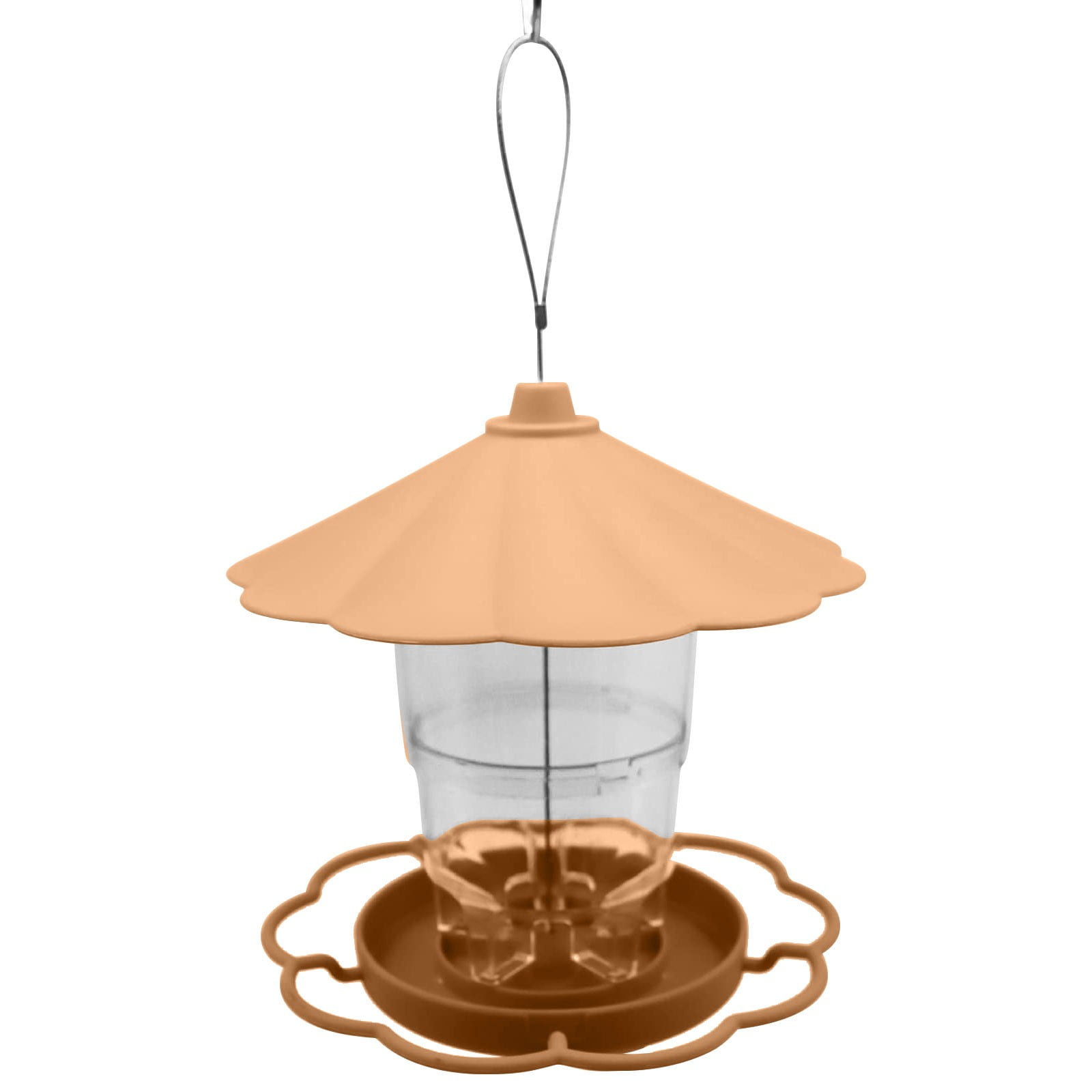JWDX BigBird Outdoor Hanging Wild Bird Feeder, Plastic, Brown Z2-Brown - Image 1