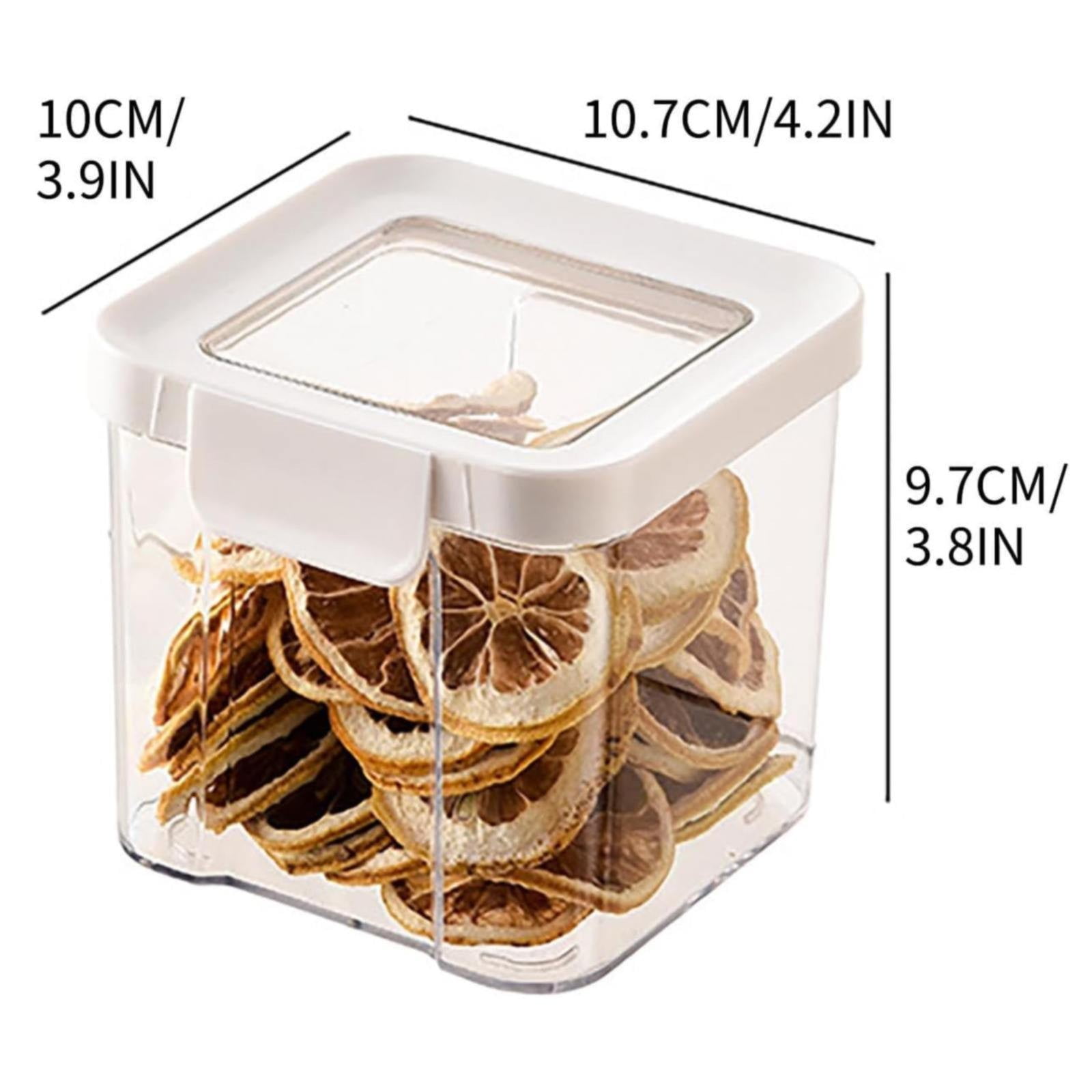 JWDX Storage Container, Airtight Cereal Containers Storage Sealed Cans for Grains and Miscellaneous Grains Transparent Plastic Kitchen Food Grade Nut and Oat Storage Cans Kitchen B - Image 3