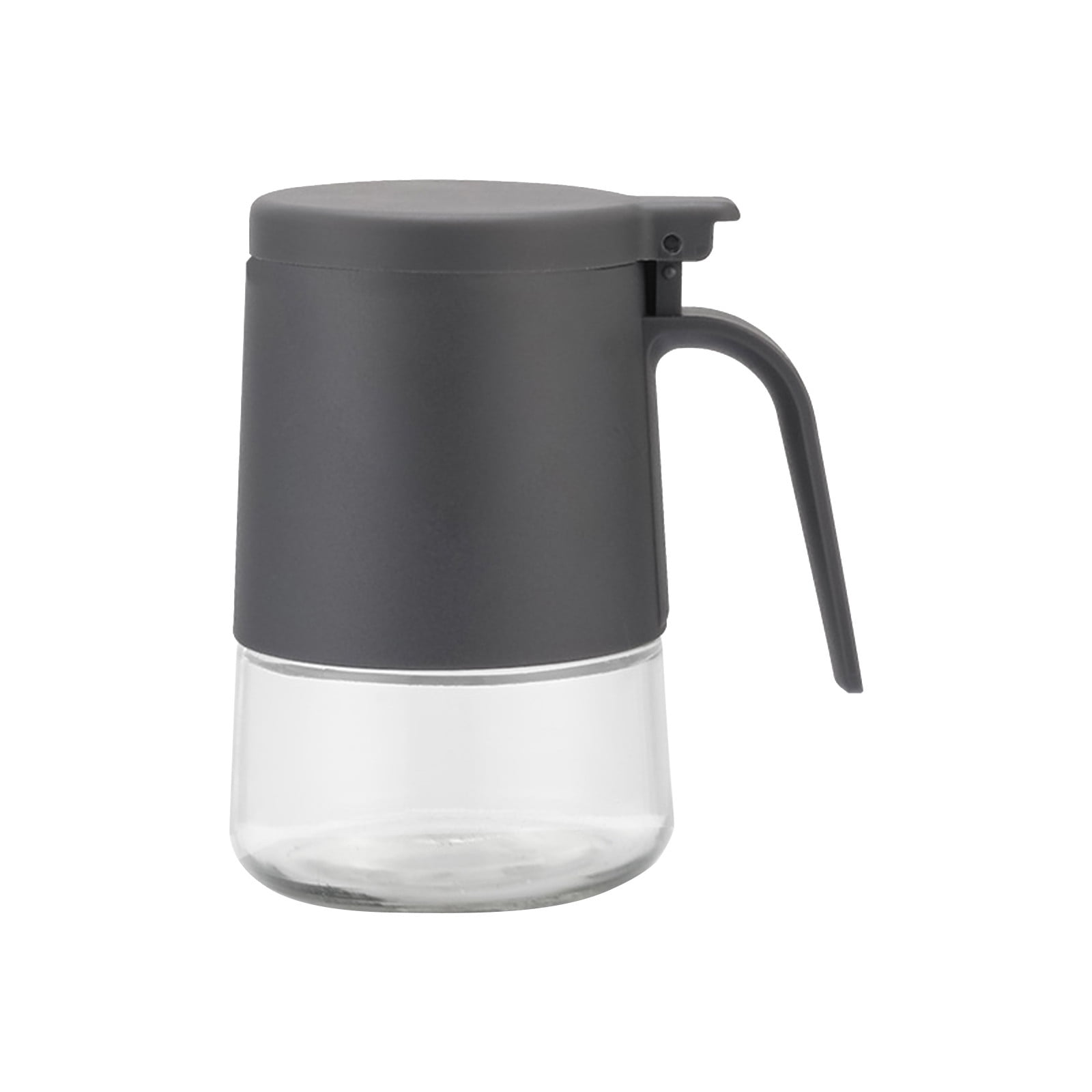 Clearance! JWDX Condiment Dispenser, Seasoning Box Promotion, Clear Glass Seasoning Jar Jar Seasoning Jar Container with Airtight Lid and Spoon Glass Seasoning Jar Jar Container Grey - Image 1
