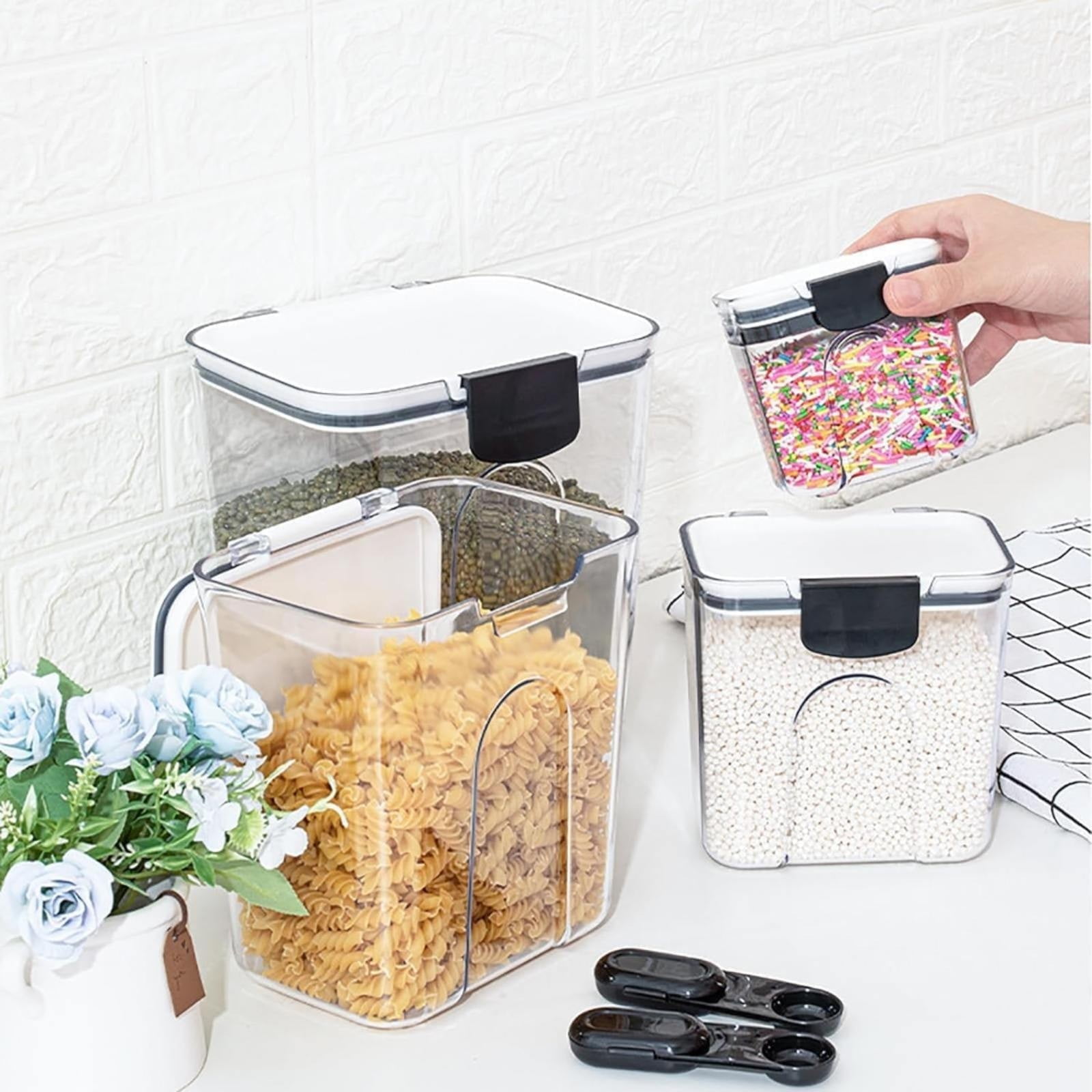Clearance! JWDX Storage, Food Storage Promotion, Orliya Baking Storage Set Orliya Baking Containers Storage Set with Labels Flour Sugar Storage Containers Set Airtight A - Image 8