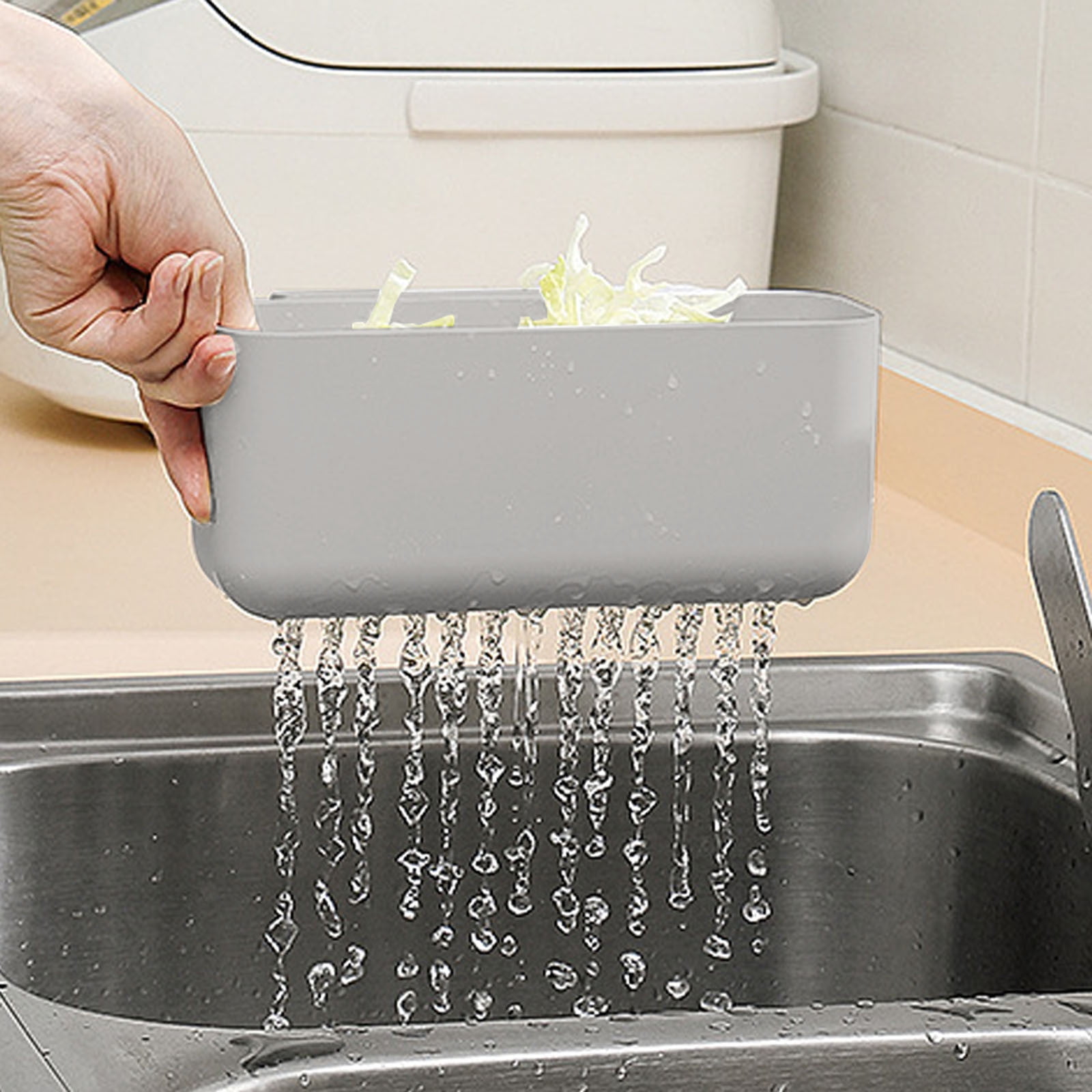 JWDX Kitchen Cleaning Supplies Clearance! Kitchen Dishwashing Sponge Cleaning Ball With Handle Multifunctional Scrub Sponge Pad Ball for Pot and Plate Dishwashing Cleaning include 1* Drain Rack A - Image 5