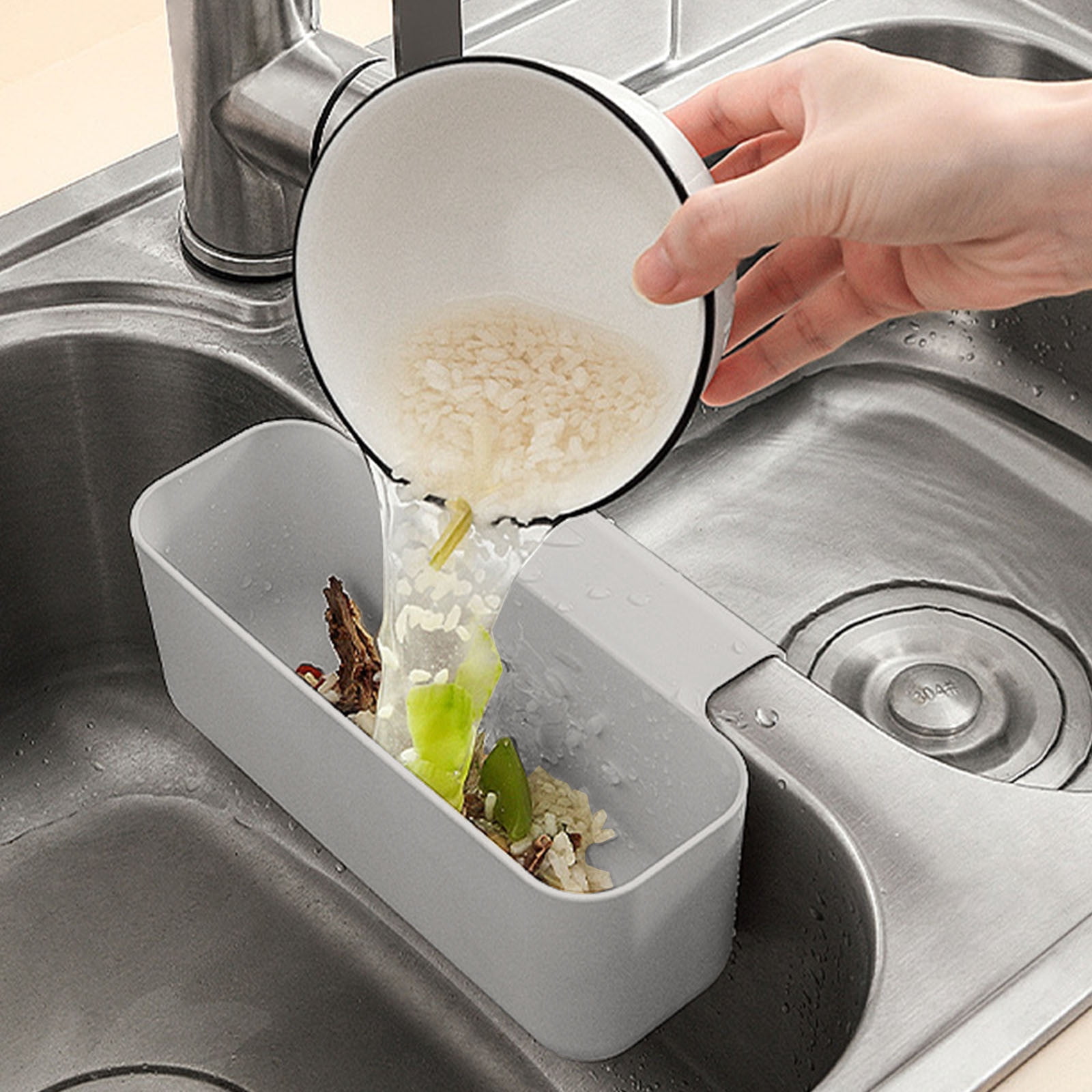JWDX Kitchen Cleaning Supplies Clearance! Kitchen Dishwashing Sponge Cleaning Ball With Handle Multifunctional Scrub Sponge Pad Ball for Pot and Plate Dishwashing Cleaning include 1* Drain Rack A - Image 6