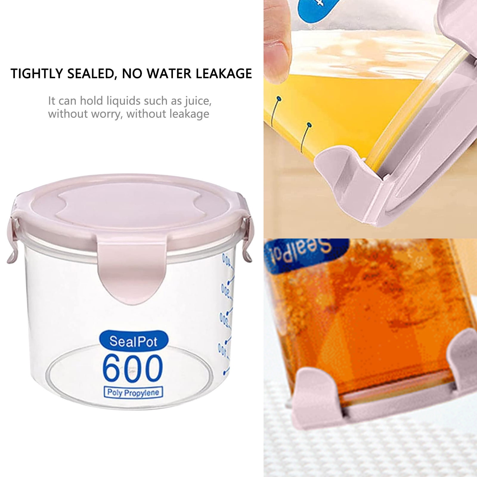 JWDX Glass and Bottle Clearance! Safety for Kids Silicone Sippy Lids - Make Most Cups A Sippy Cup Leak Proof include 3Pc Food Storage Tanks A - Image 4