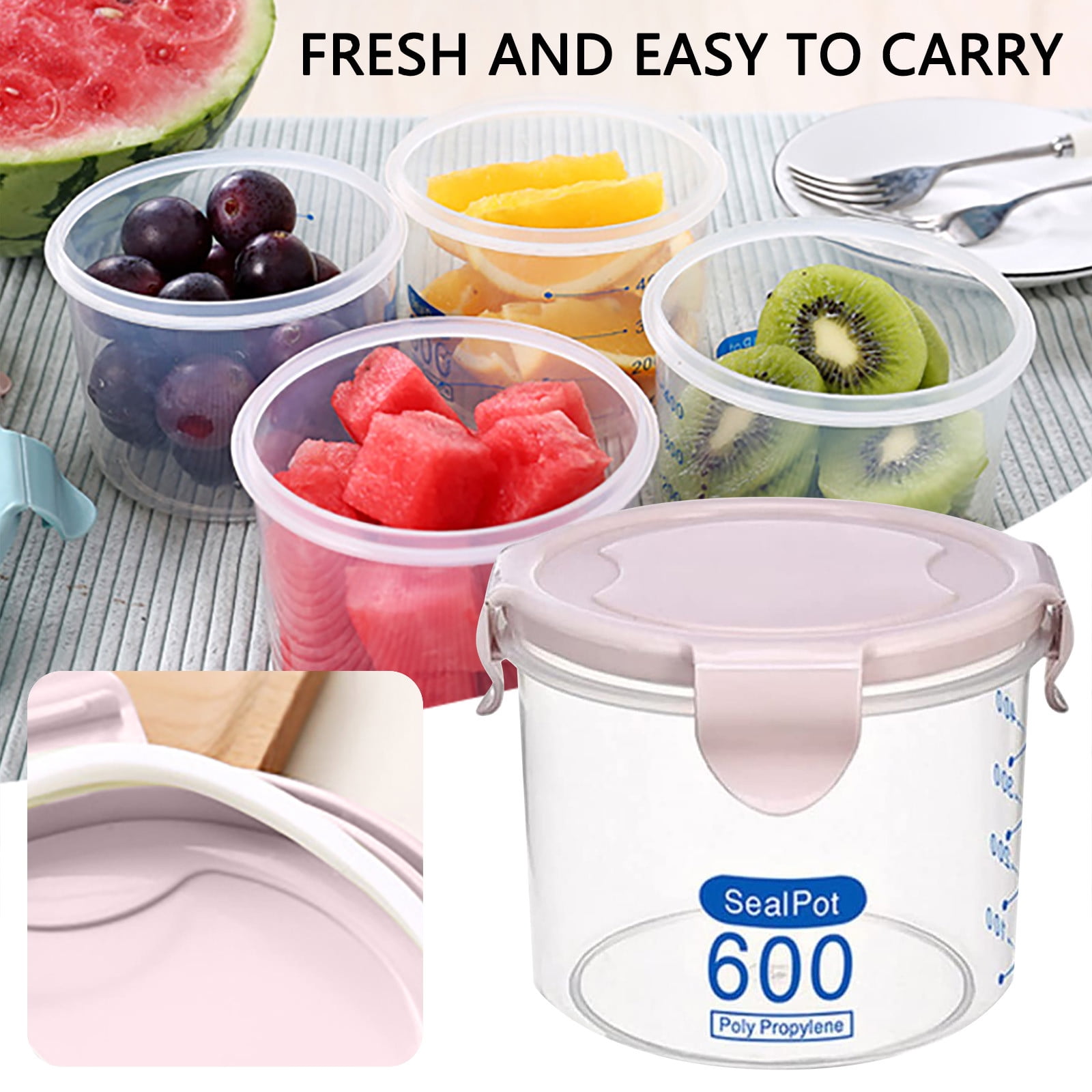 JWDX Glass and Bottle Clearance! Safety for Kids Silicone Sippy Lids - Make Most Cups A Sippy Cup Leak Proof include 3Pc Food Storage Tanks A - Image 5