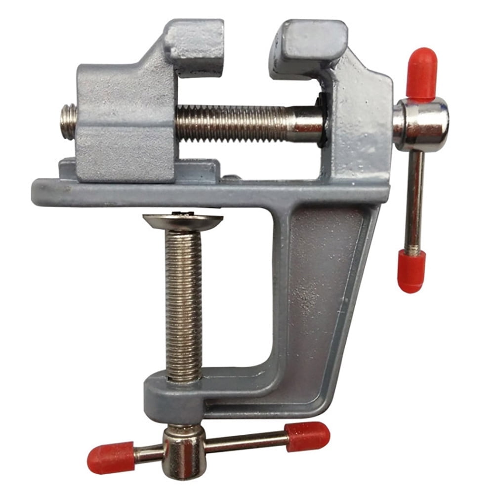 Bench Vice Table Vice Vise Hobby Lock Swivel Aluminum Craft Jewelry Clamp Other, Screwdriverclearance Sale, 1 Table Vise Silver - Image 1