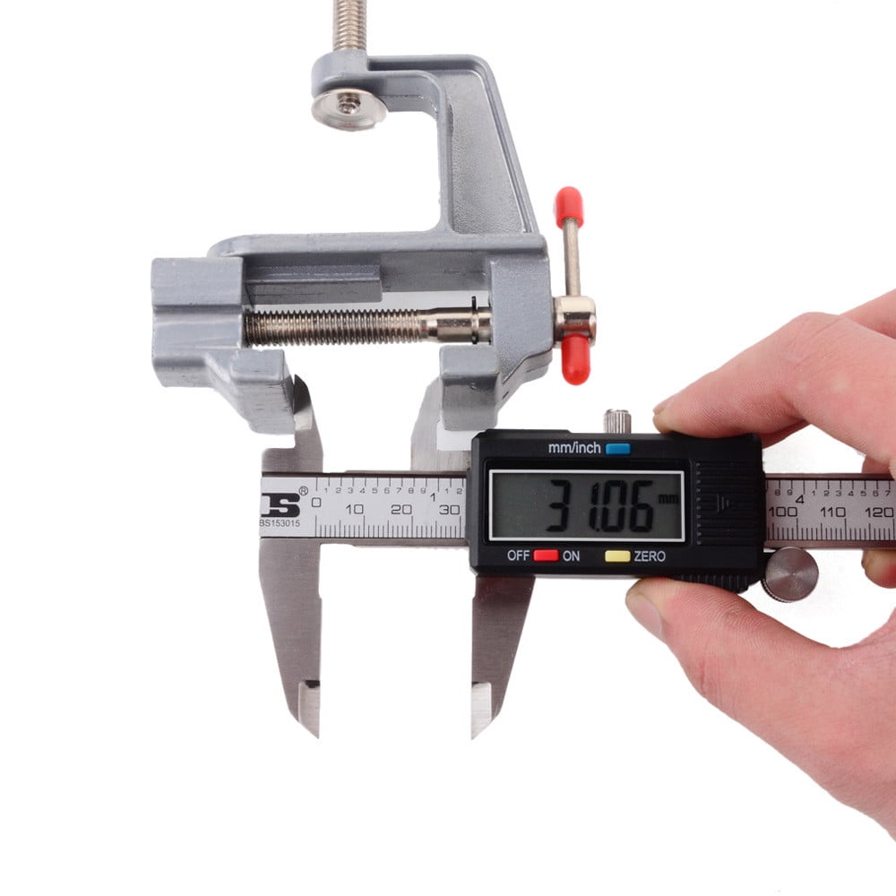 Bench Vice Table Vice Vise Hobby Lock Swivel Aluminum Craft Jewelry Clamp Other, Screwdriverclearance Sale, 1 Table Vise Silver - Image 2