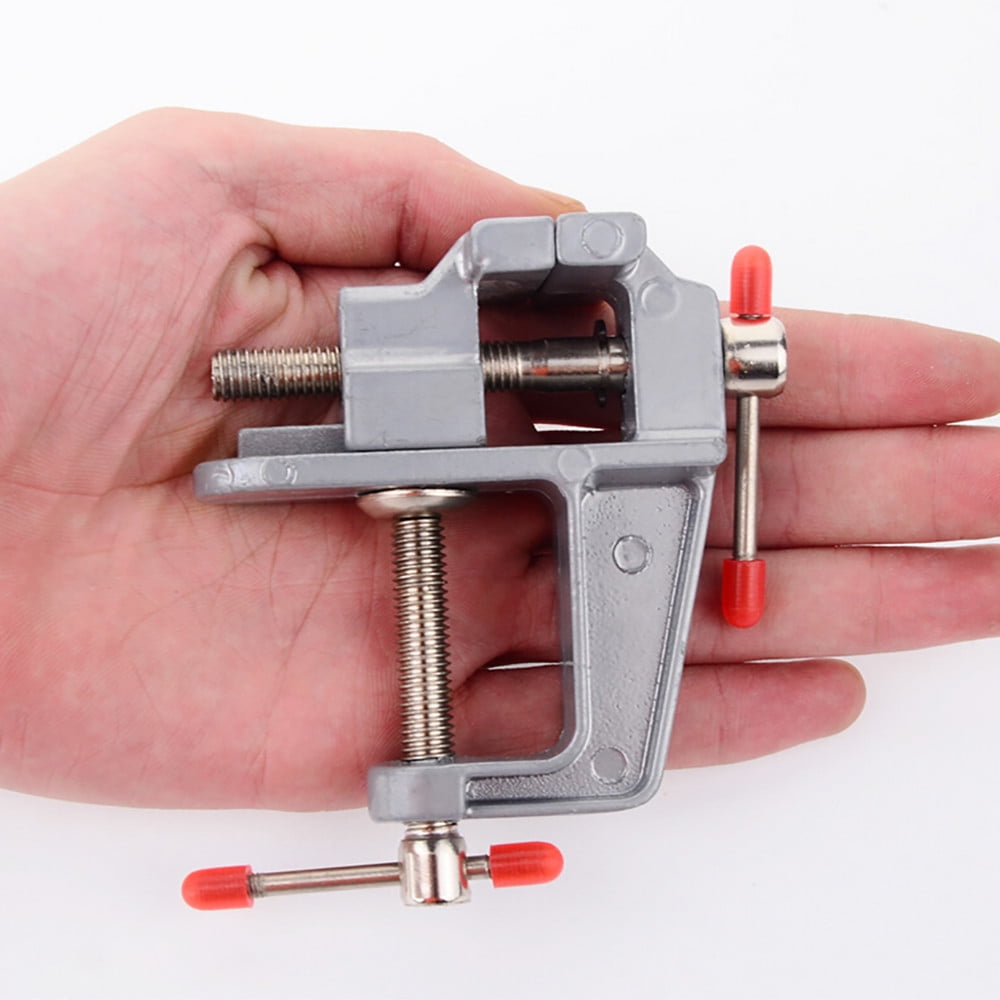 Bench Vice Table Vice Vise Hobby Lock Swivel Aluminum Craft Jewelry Clamp Other, Screwdriverclearance Sale, 1 Table Vise Silver - Image 6