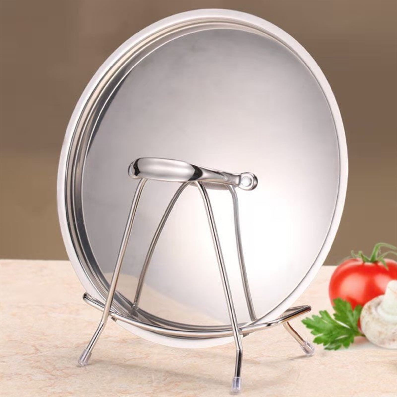 Eewia Rack Clearance! Stainless Steel Cutting Board Rack Household Pot Cover Rack Sitting Kitchen Chopping Board Shelving Shelving Sticky Board Cutting Board Rack Countertop, Include 1*Storage Rack Silver - Image 5