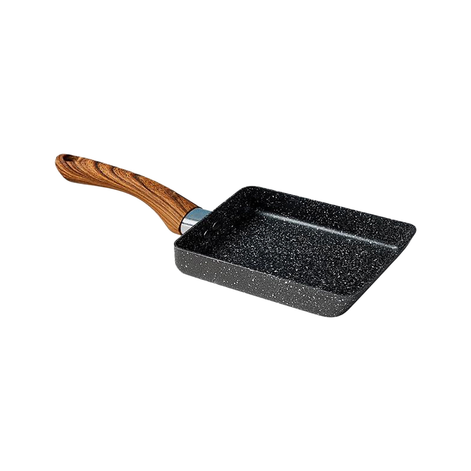 JWDX Non-Stick Pan Clearance! Aluminum Japanese Style Omelette Pan, Kitchen Non-Stick Pancake Pan, Non Stick Pan Promotion Include 1X Aluminum Japanese Omelette Pan, Kitchen Non-Stick Pancake Egg Pan Black - Image 1