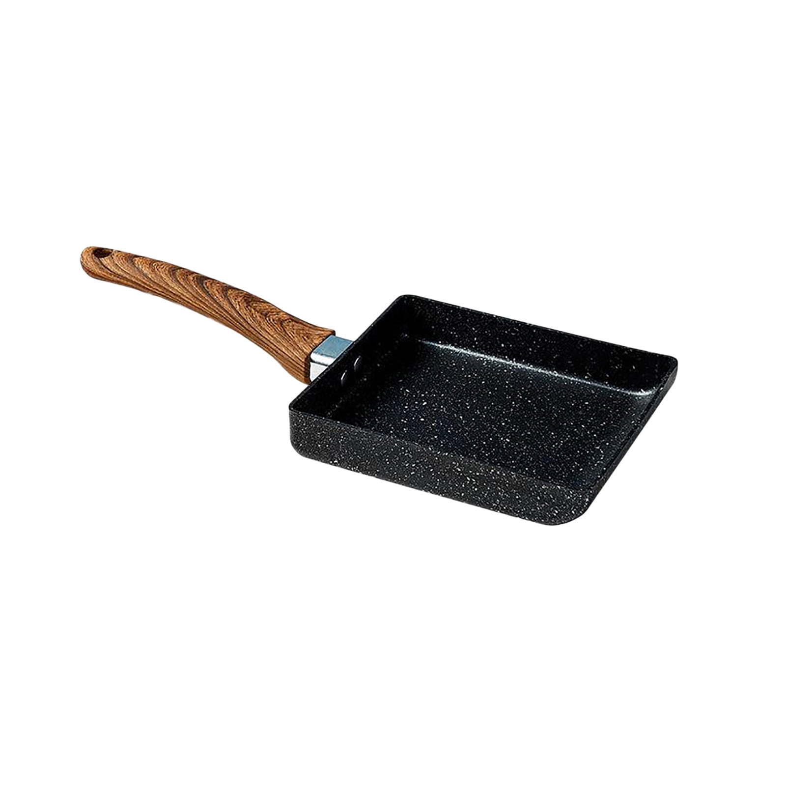 JWDX Non-Stick Pan Clearance! Aluminum Japanese Style Omelette Pan, Kitchen Non-Stick Pancake Pan, Non Stick Pan Promotion Include 1X Aluminum Japanese Omelette Pan, Kitchen Non-Stick Pancake Egg Pan Black - Image 2
