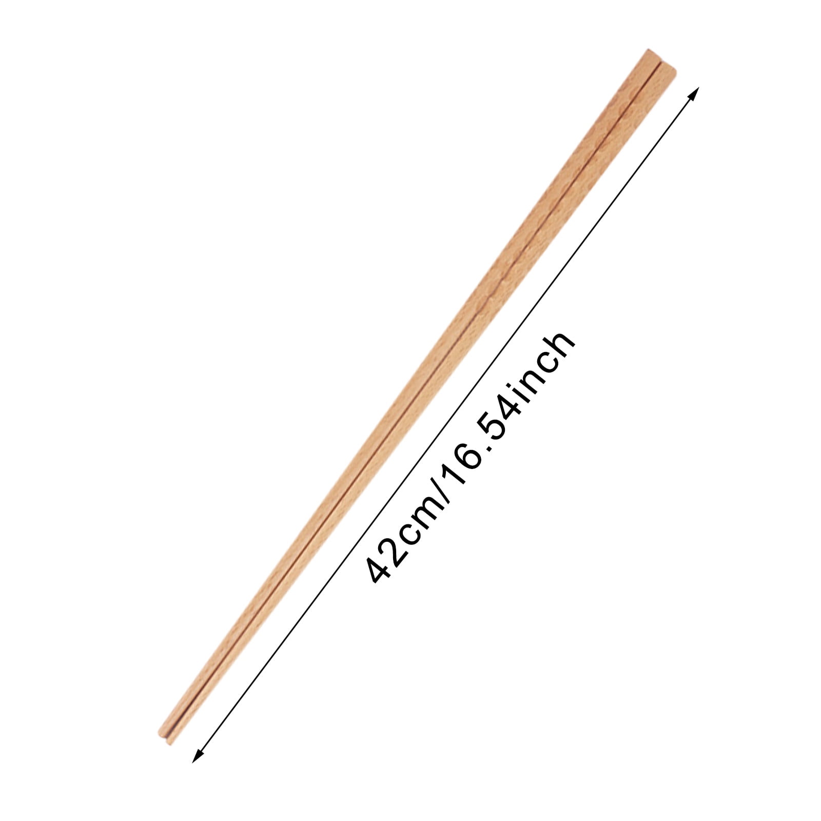 JWDX Tableware Clearance! 1 Pair of Extra Long Wooden Noodles Kitchen Cooking Frying Chopsticks for Home Kitchen, Stainless Steel Bowl Promotion Include 1 Pair of Chopsticks AS shown - Image 2