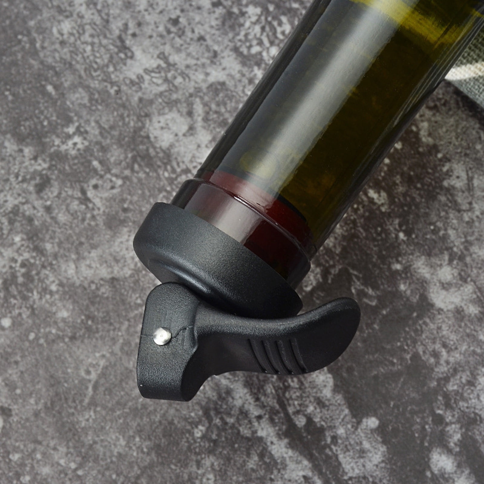 JWDX Wine Stopper Clearance! Red Wine Stopper Pumping Fresh Keeping Stopper Manually Press Down Wine Bottle Stopper Champagne Stopper Wine Vacuum Wine Stopper, Include 1X Wine Bottle Stopper Black - Image 7