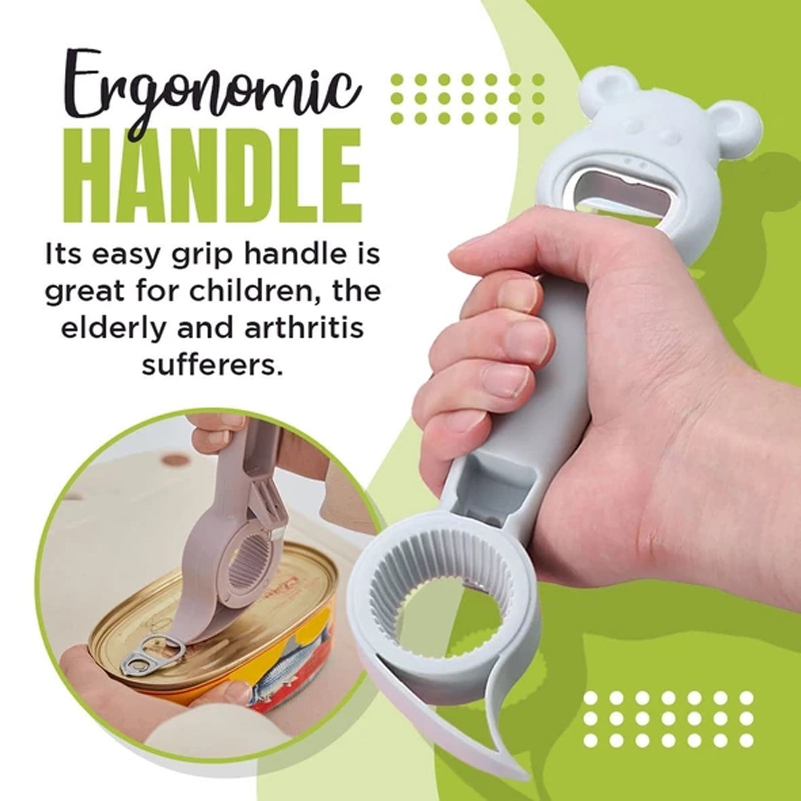 JWDX Bottle and Can Openers Clearance! Opener 4Pcs Can Cap Canned Bottle Home Bottle Multifunctional 4-In-1 Kitchen，Dining & Bar, Four in One Corkscrew Promotion Include 4 × Bottle Opener AS shown - Image 6