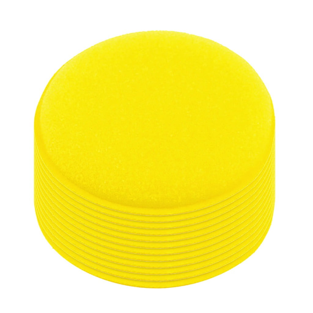 JWDX Cleaning Brush Clearance! Sponge Pad Wax Household for Car Cleaning Polishing Polishing Kit Car Applicator Cleaning Supplies, Cleaning Brush Promotion Include 12X Car Washing Sponge Yellow - Image 1