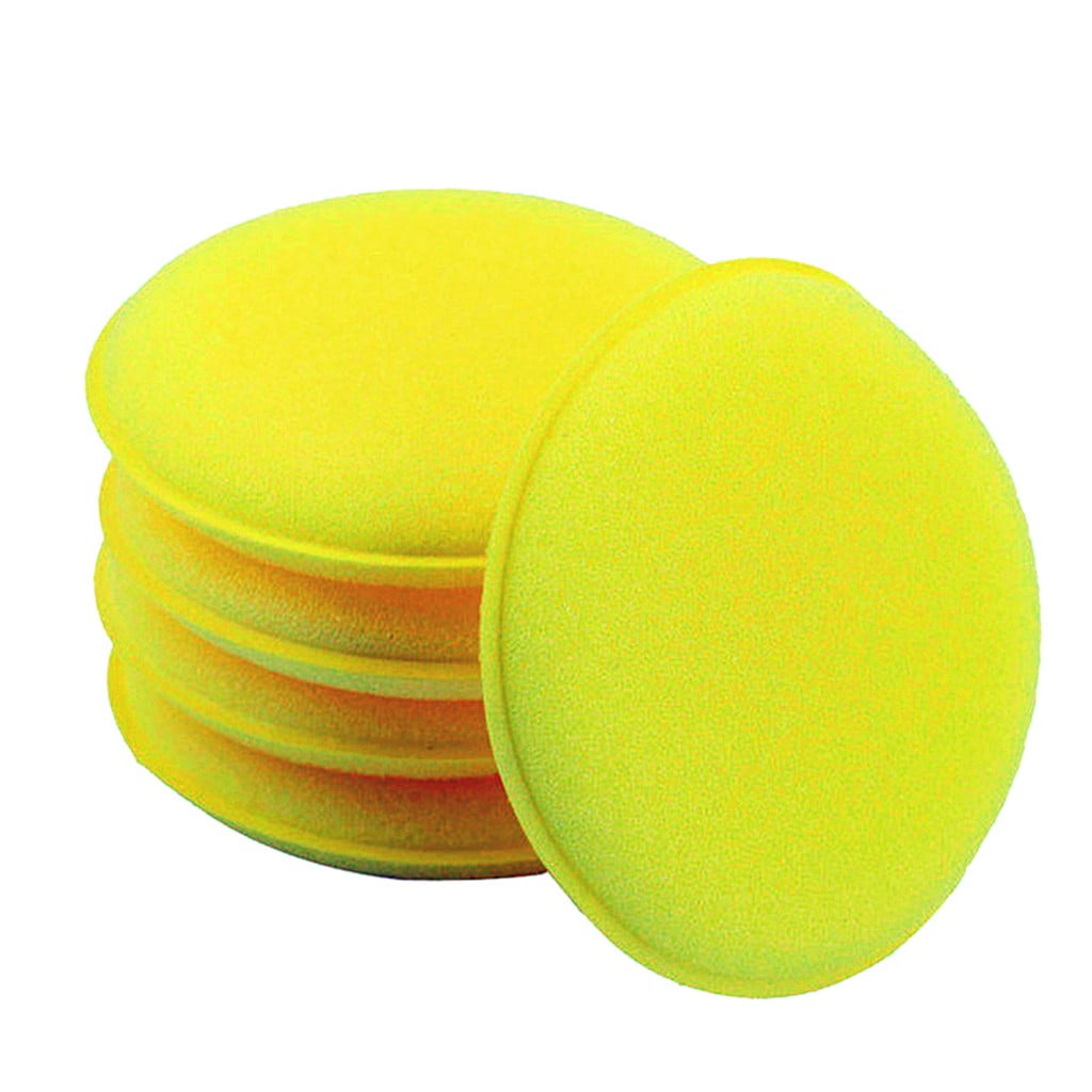 JWDX Cleaning Brush Clearance! Sponge Pad Wax Household for Car Cleaning Polishing Polishing Kit Car Applicator Cleaning Supplies, Cleaning Brush Promotion Include 12X Car Washing Sponge Yellow - Image 6