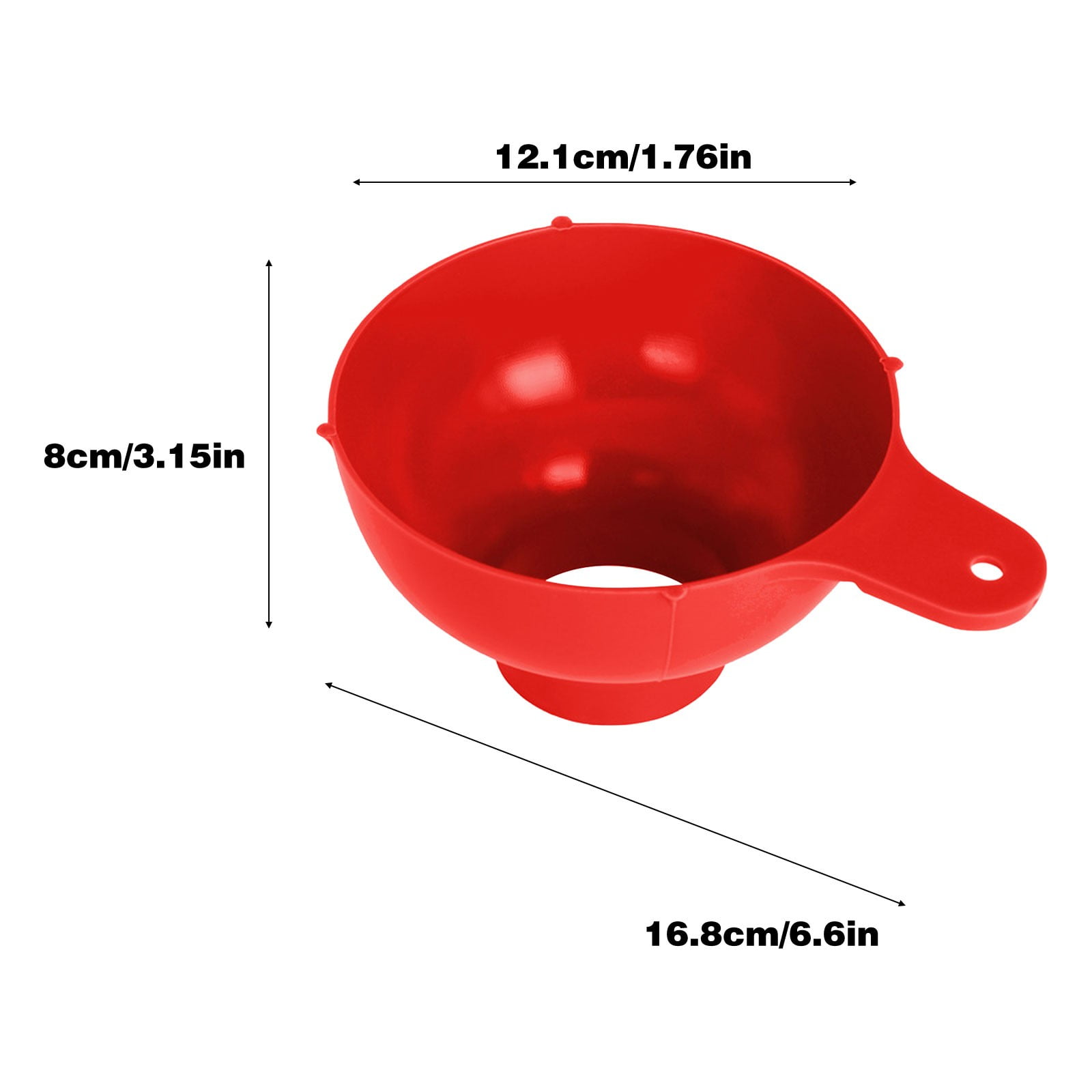 JWDX Funnel Clearance! Plastic Red Wide Mouth Funnel, Kitchen Funnel Promotion Include 1X Funnel Watermelon red - Image 4