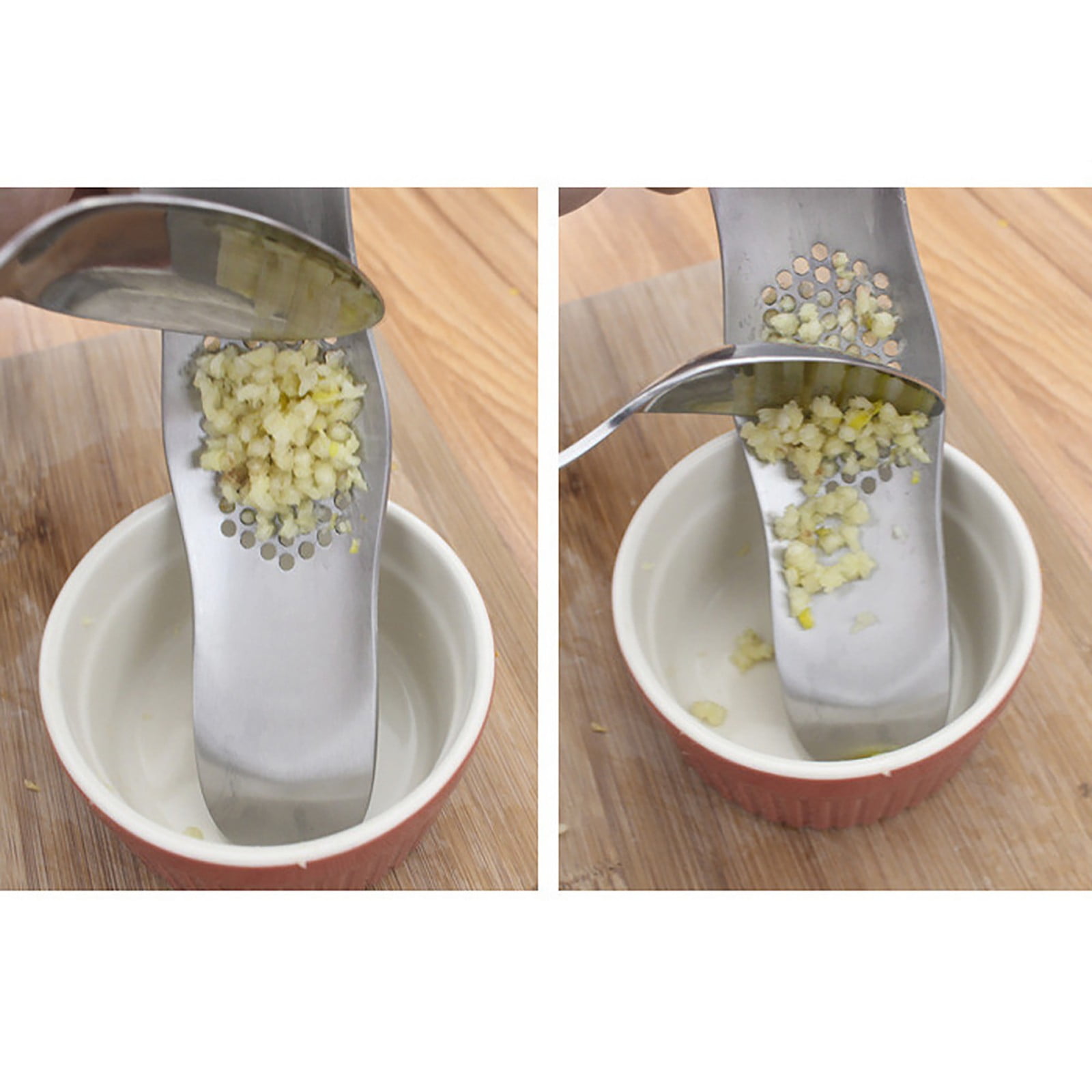 JWDX Garlic Press Clearance! Press Mincer Steel Chopper Rocking Peeler Stainless Crusher Garlic Tool Tools Home Improvement, Garlic Press Promotion Include 1 Stainless Steel Garlic and Ginger Grater AS shown - Image 6