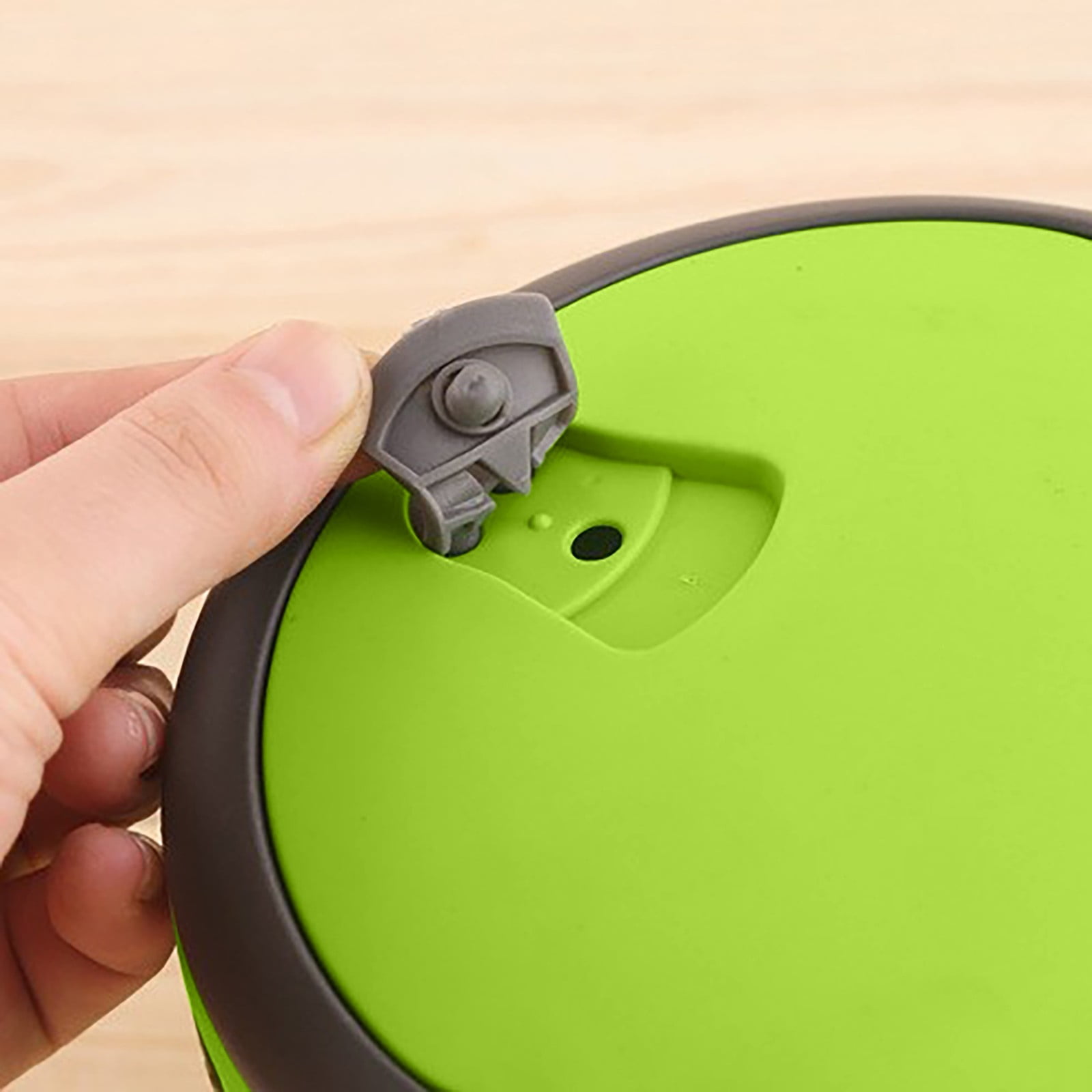 JWDX Storage Containers Clearance! Stainless Steel Round 1 Layer Insulated Food Thermal Containers Lunch Box Case, Storage Container Promotion Include 1Pc Round Lunch Box Green - Image 2
