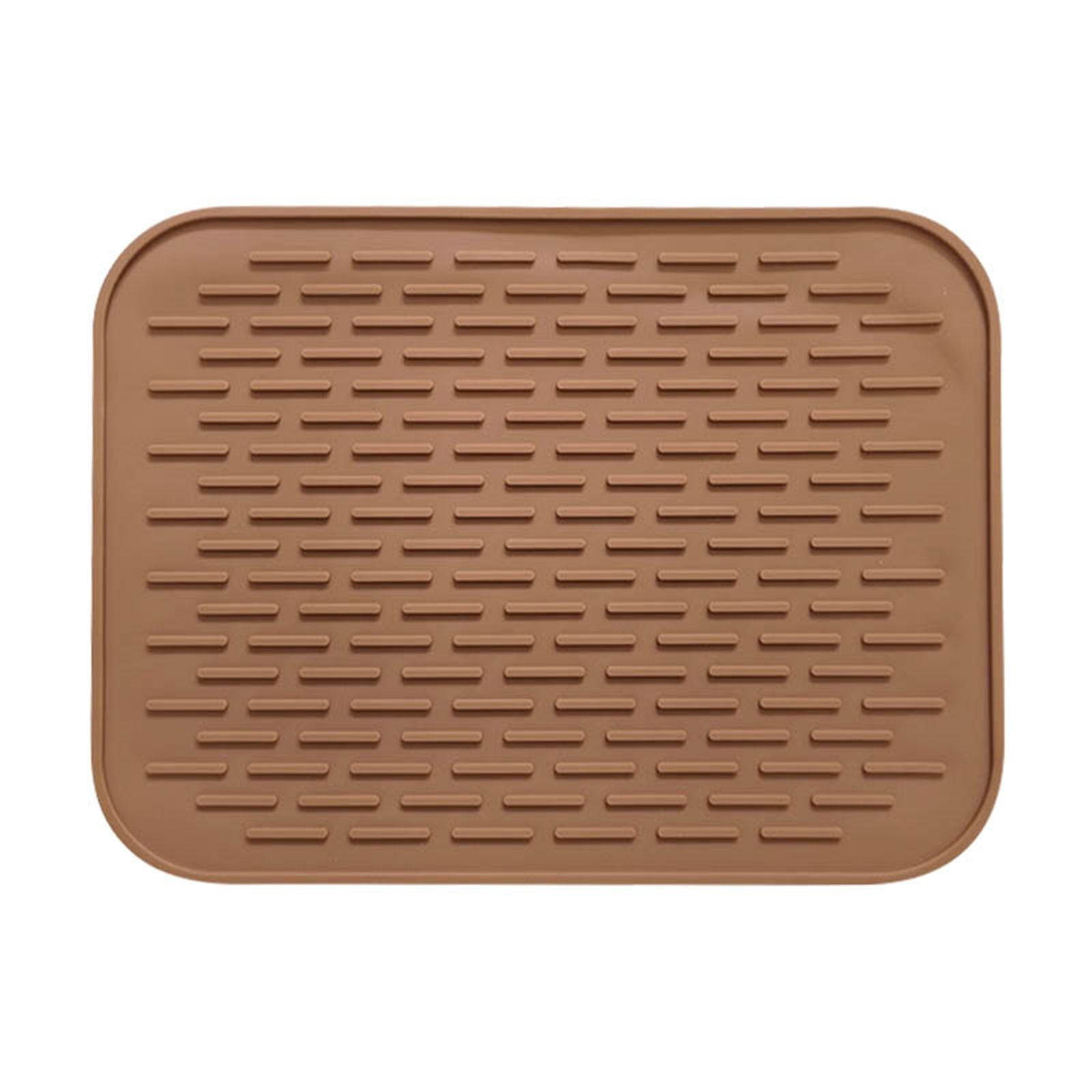 JWDX Placemat Clearance! Silicone Trivet Pot Mat for Countertop Trivest Pads Heat Table Placemats Kitchen Silicone Heat Table Mat Non Slip Pot Pan Holder Pad Cushion, Include 1*Insulation Pad Coffee - Image 2