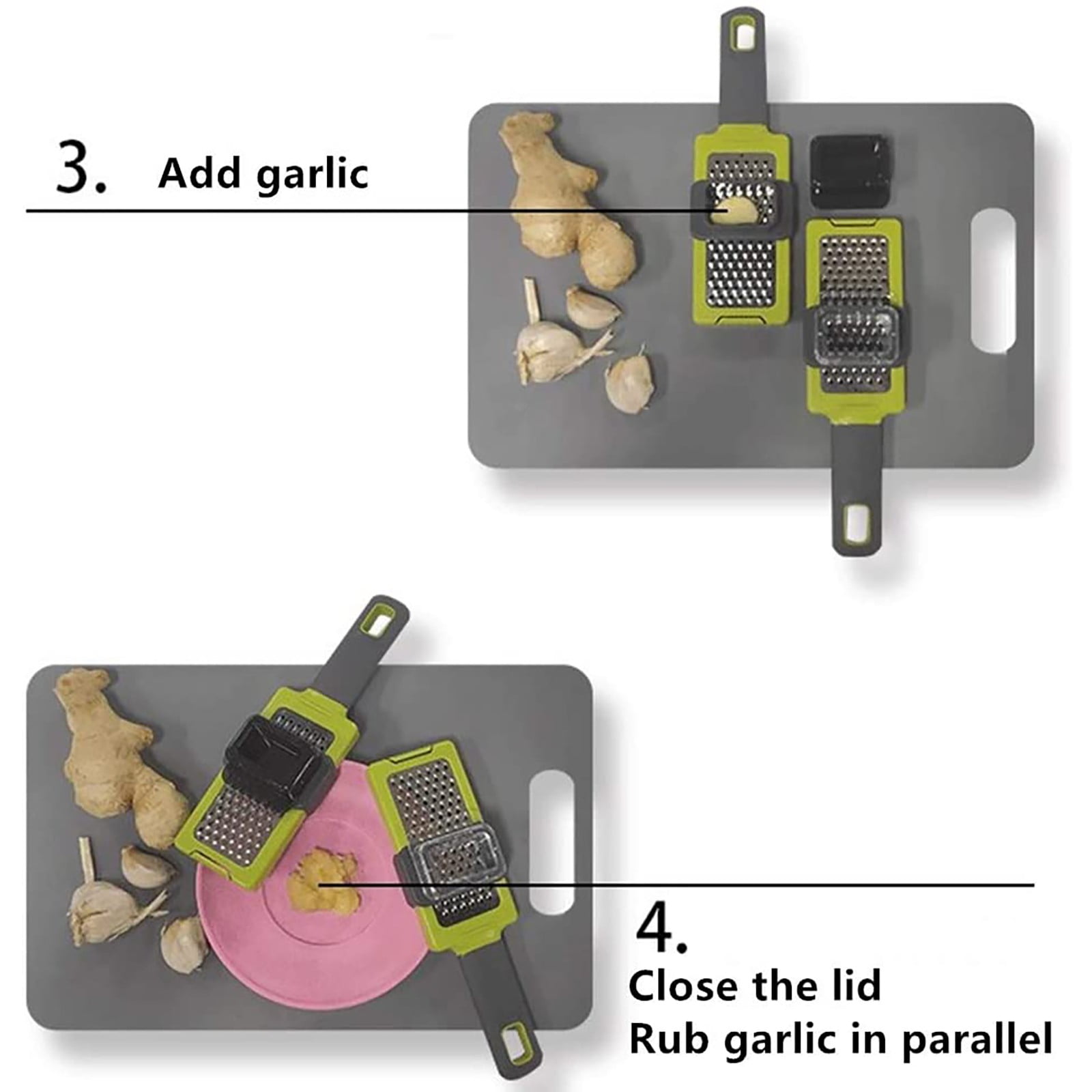 JWDX Garlic Press Clearance! Garlic Press Garlic and Ginger Powder Grinder Kitchen Tools Creative Garlic Press, Garlic Press Promotion Include 1X Garlic Press Green - Image 3