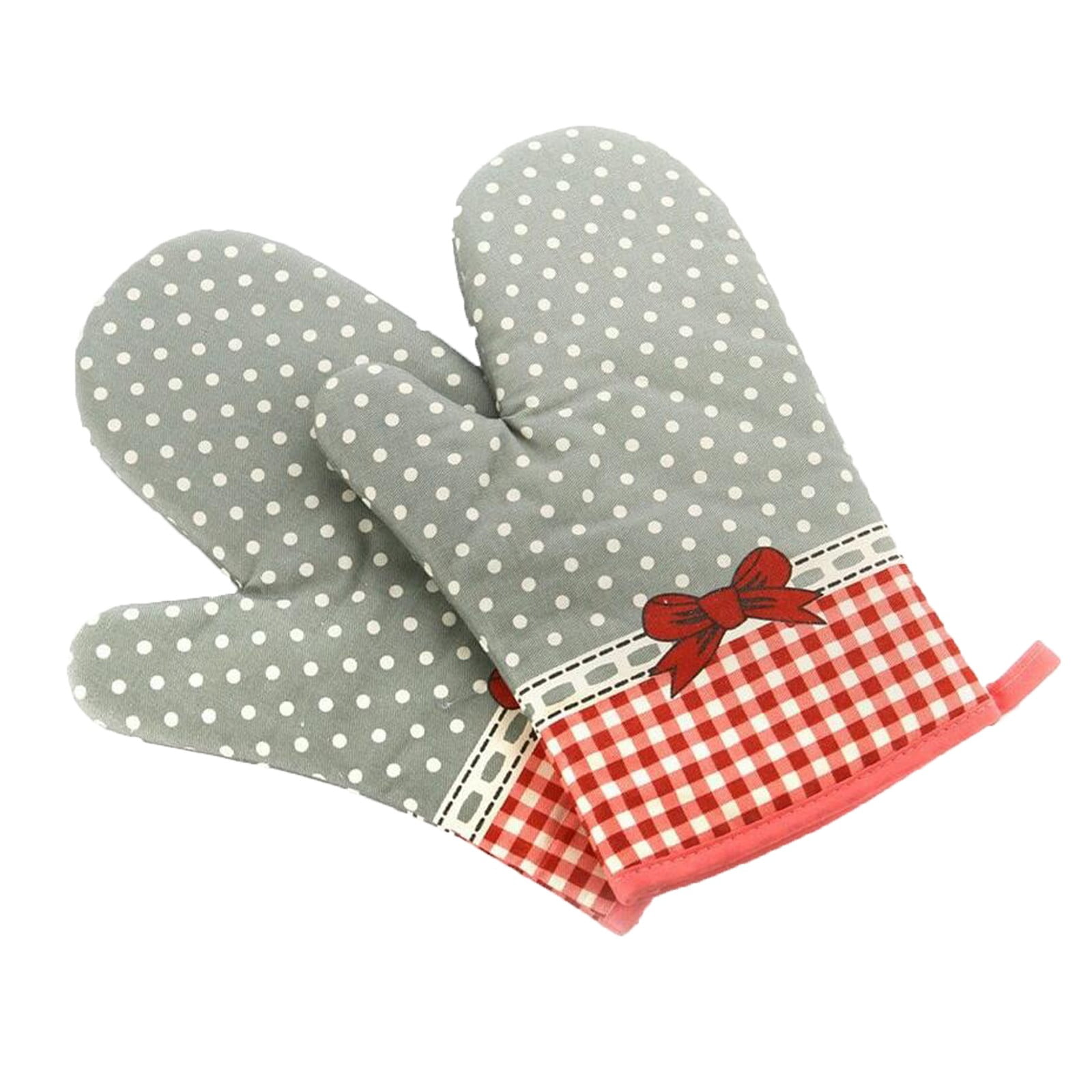 JWDX Oven Mitts Clearance! Kitchen Cooking Cotton Microwave Oven Gloves Mitts Pot Pad Heat Protected Beige, Oven Socks Promotion Include 2*Oven Gloves AS shown - Image 8