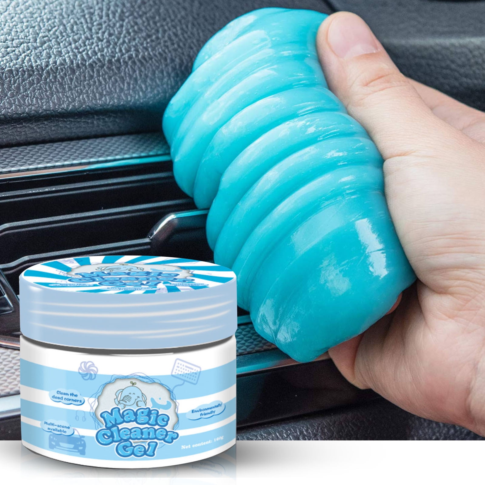 JWDX Cleaning Agents Clearance! Cleaning Gel for Car Detailing Auto Cleaning Auto Detailing Gel Detail Tools Car Interior Cleaner Universal Dust Removal Gel Vent Cleaner Keyboard Cleaner Blue - Image 3