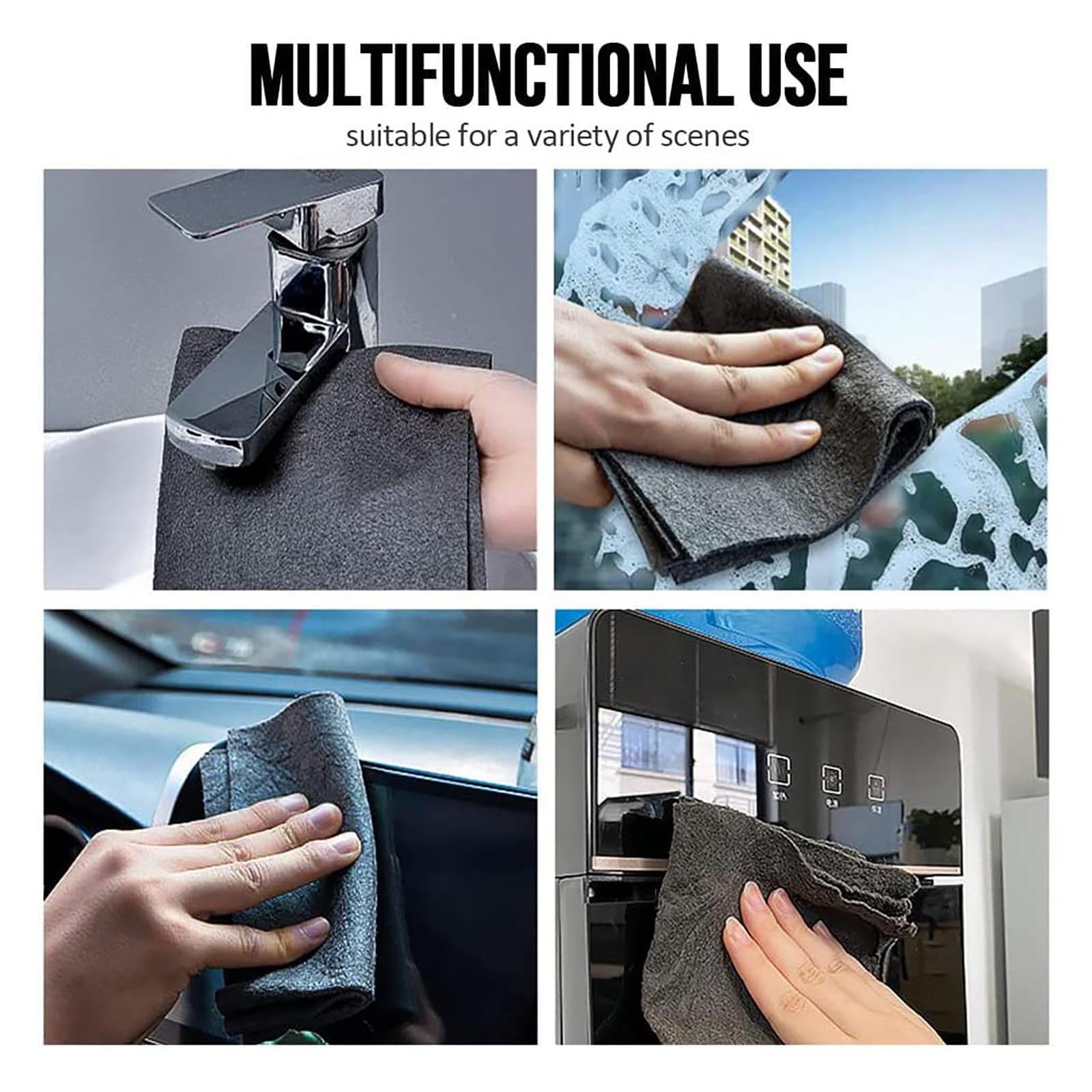 JWDX Wipes Clearance! Cleaning Cloth Microfiber Cleaning Cloth Reusable Microfiber Glass Cleaning Cloth Multipurpose Microfiber Towels for Kitchen Glass Car Window Cleaning, Include 3 Rags GY1A - Image 5