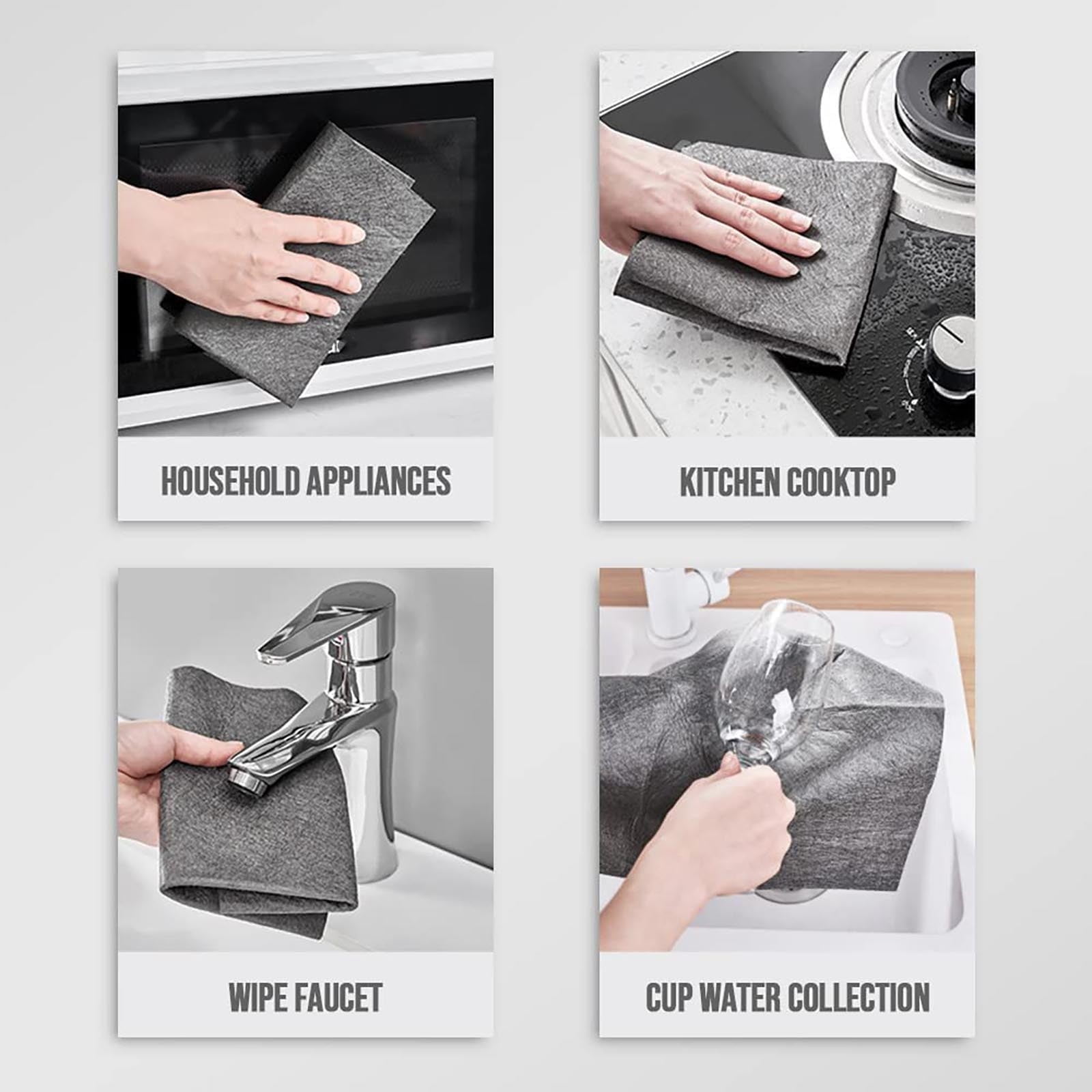 JWDX Wipes Clearance! Cleaning Cloth Microfiber Cleaning Cloth Reusable Microfiber Glass Cleaning Cloth Multipurpose Microfiber Towels for Kitchen Glass Car Window Cleaning, Include 3 Rags GY1A - Image 7
