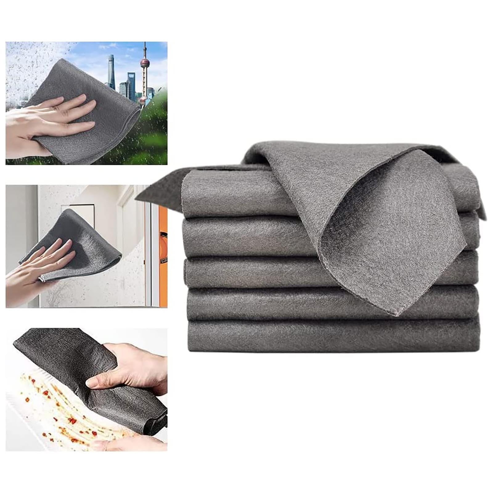 JWDX Wipes Clearance! Cleaning Cloth Microfiber Cleaning Cloth Reusable Microfiber Glass Cleaning Cloth Multipurpose Microfiber Towels for Kitchen Glass Car Window Cleaning, Include 3 Rags GY2A - Image 2