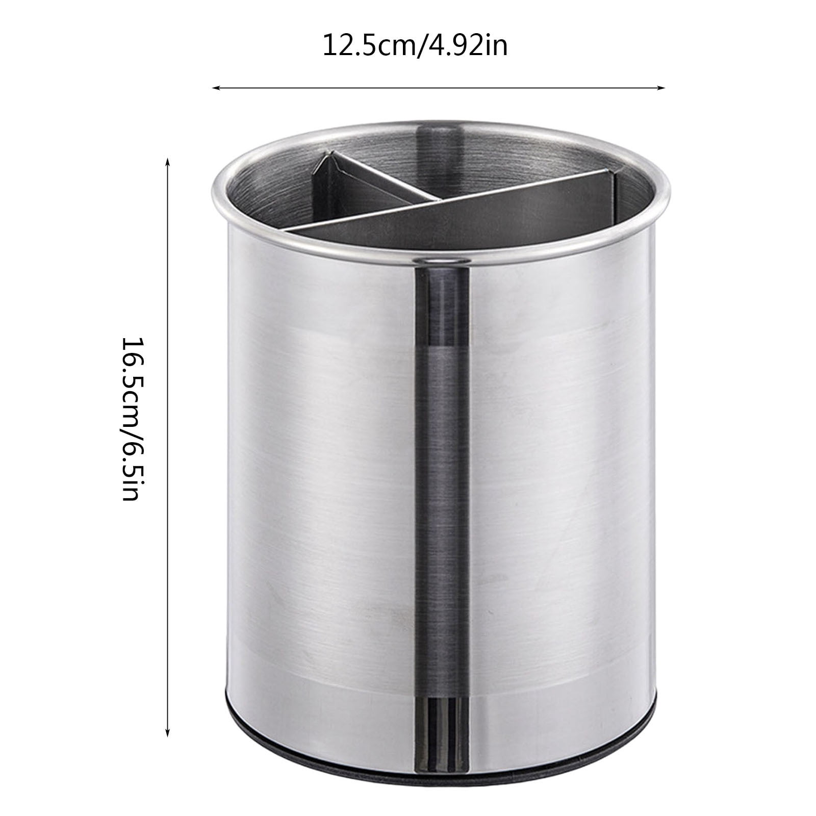 JWDX Storage Containers Clearance! Kitchen Living Room Storage Bucket Household Stainless Steel Lidless Rotating Partition Storage Bucket Desktop Storage Bucket, Include A Storage Bucket Grey - Image 4