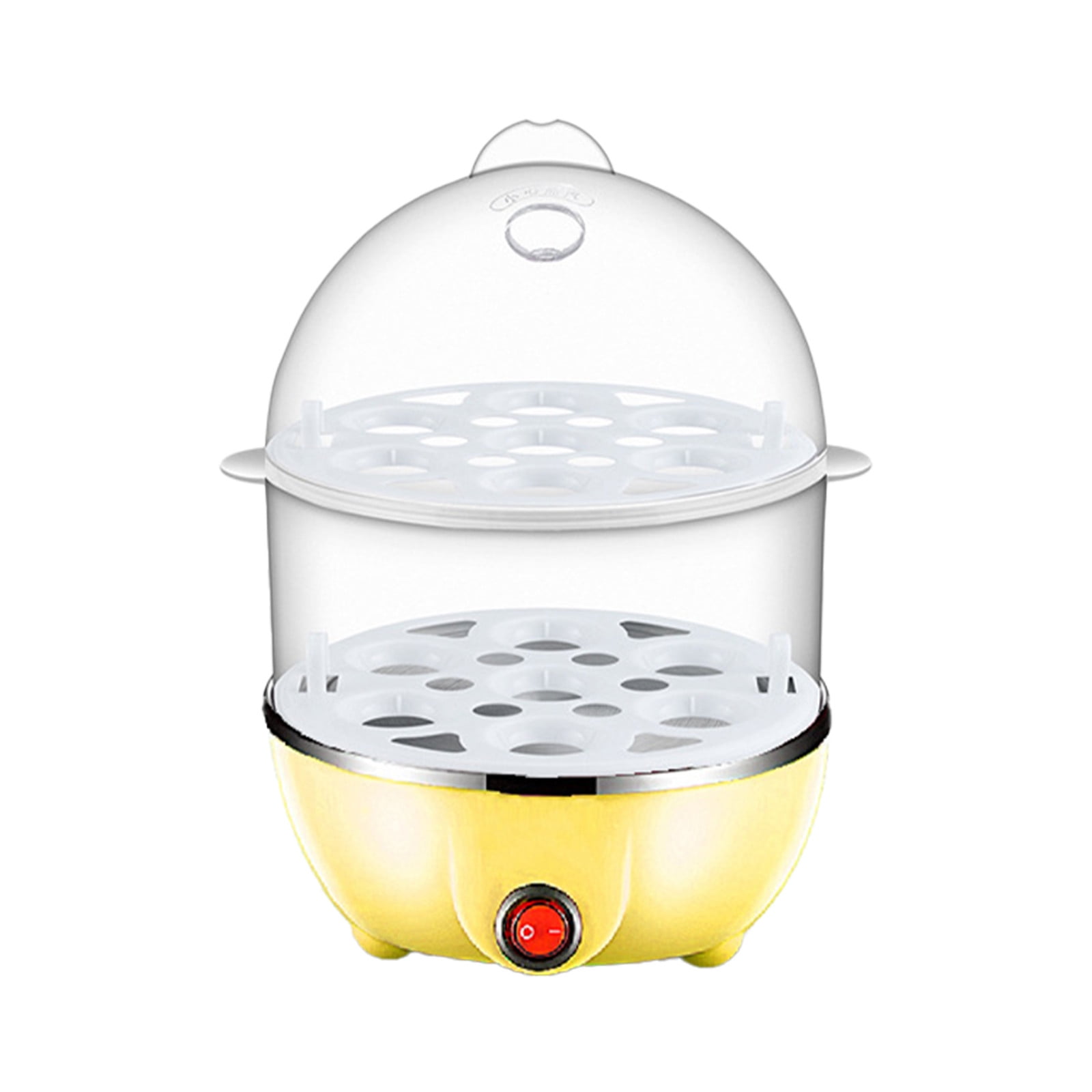 JWDX Egg Steamer Clearance! Eggs Cooker Double Breakfast Machine Stainless Steel Multi Function Steamer, Cooking Molds Promotion Include 1*Egg Steamer Yellow - Image 1