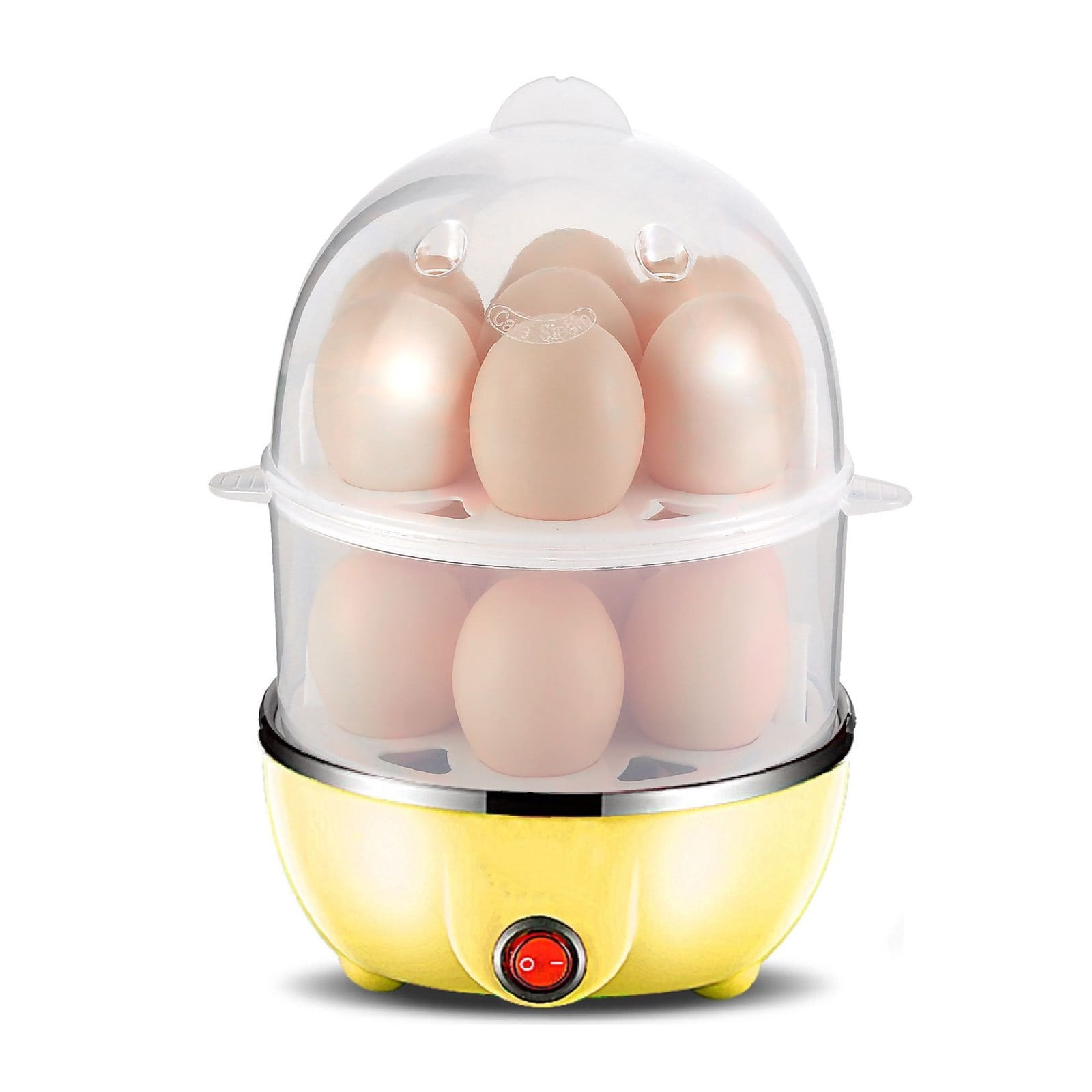 JWDX Egg Steamer Clearance! Eggs Cooker Double Breakfast Machine Stainless Steel Multi Function Steamer, Cooking Molds Promotion Include 1*Egg Steamer Yellow - Image 2