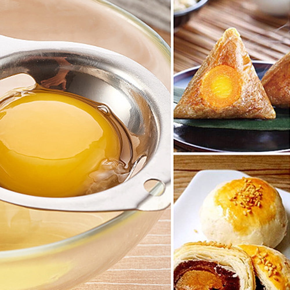 JWDX Bakeware Clearance! Kitchen Silver Egg Yolk Steel Tool Separator White Stainless Gadget Cooking Kitchen，Dining & Bar, Kitchen Fork Promotion Include 1X Egg White Separator Silver - Image 6