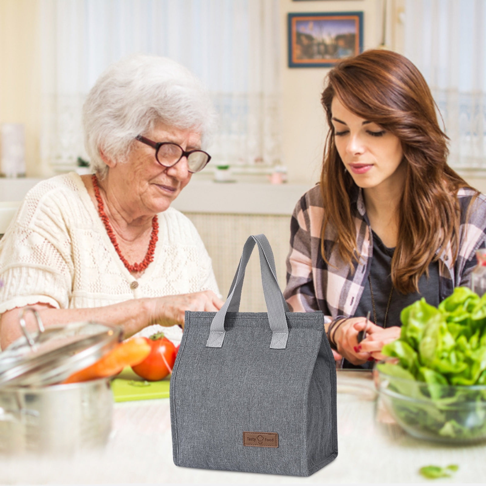 JWDX Lunch Bag Clearance! Lunch Bag Insulated Thermal Food Storage Bag Portable Travel Working Bento Box, Bento Case Promotion Include 1Pc Lunch Bag B - Image 2
