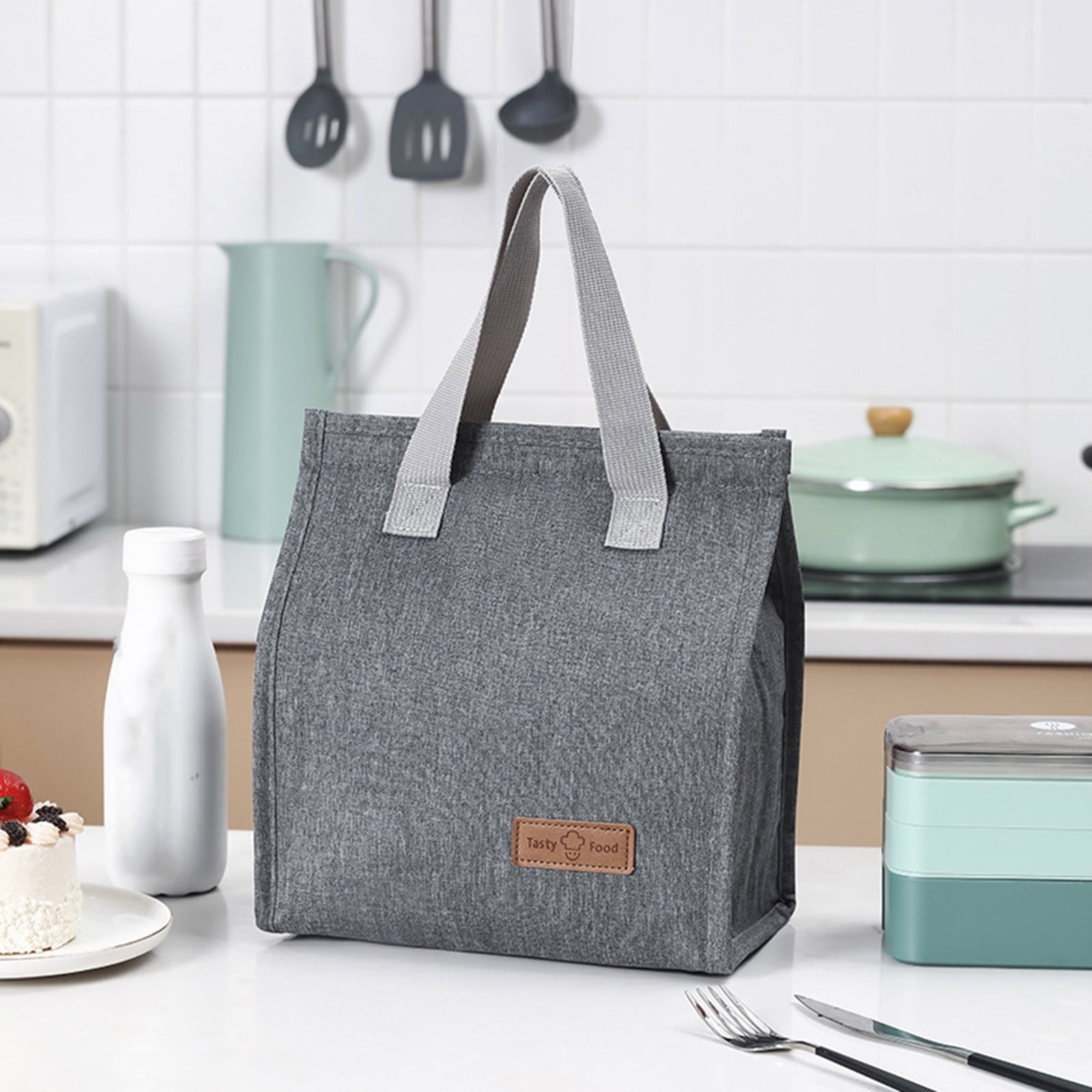 JWDX Lunch Bag Clearance! Lunch Bag Insulated Thermal Food Storage Bag Portable Travel Working Bento Box, Bento Case Promotion Include 1Pc Lunch Bag B - Image 5