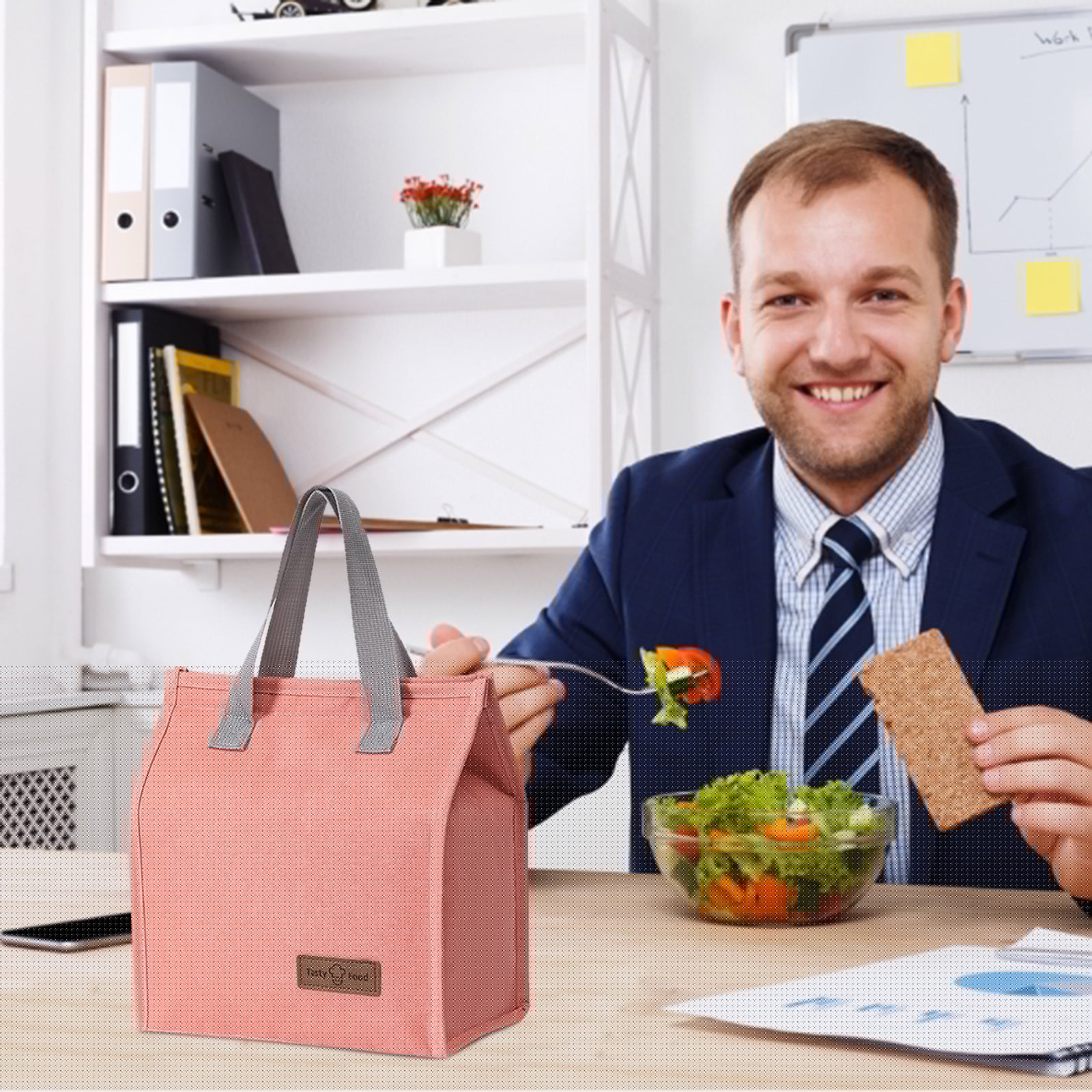 JWDX Lunch Bag Clearance! Lunch Bag Insulated Thermal Food Storage Bag Portable Travel Working Bento Box, Bento Case Promotion Include 1Pc Lunch Bag C - Image 4