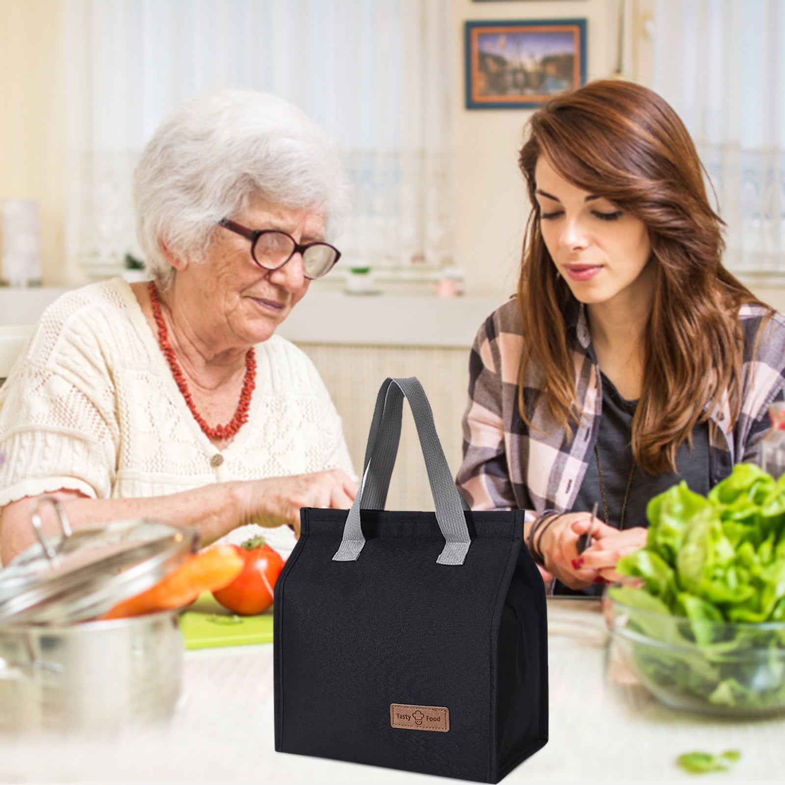 JWDX Lunch Bag Clearance! Lunch Bag Insulated Thermal Food Storage Bag Portable Travel Working Bento Box, Bento Case Promotion Include 1Pc Lunch Bag E - Image 2