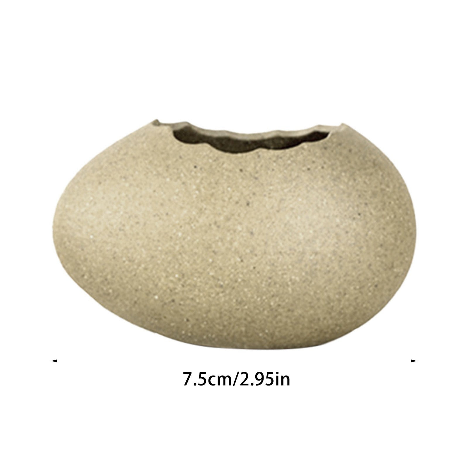 JWDX Tableware Clearance! Special Shaped Ceramic Broken Egg Bowl Vase Net Red Barbecue Shop Dessert Bird'S Nest Egg Modeling Bowl Tableware Set Plate, Include 1X Egg Breaking Bowl B - Image 3