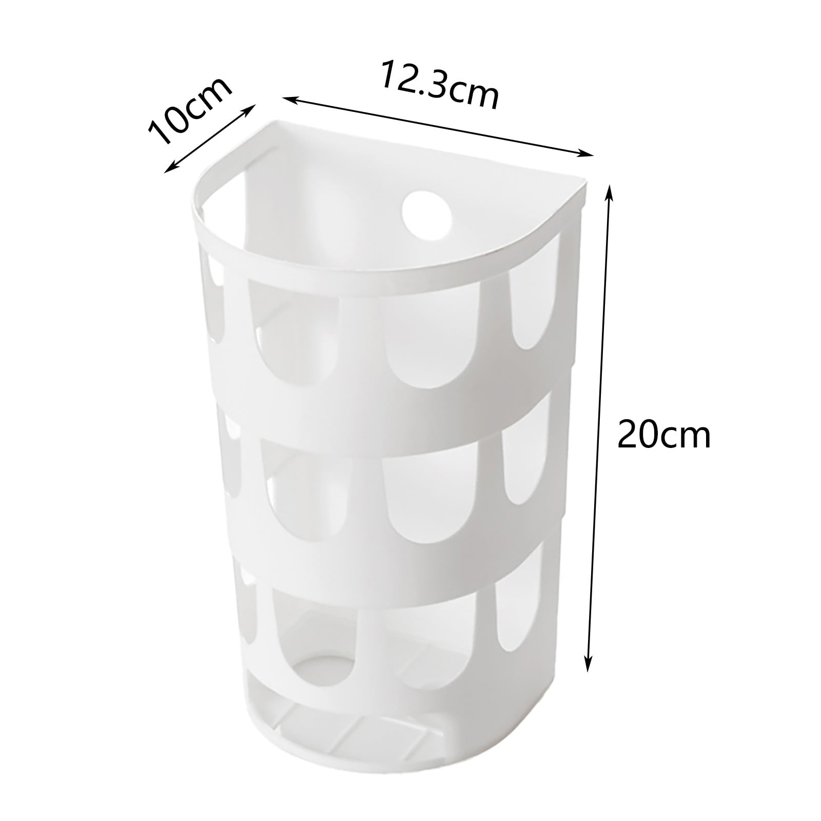 JWDX Rack Clearance! Wall Mounted Garbage Bags Tray Storage Box Multipurpose Plastic Bags Holder Rack Kitchen Tableware Sundries Organizer, Wire Shelving Promotion Include 1Pc Storage Rack Green - Image 3
