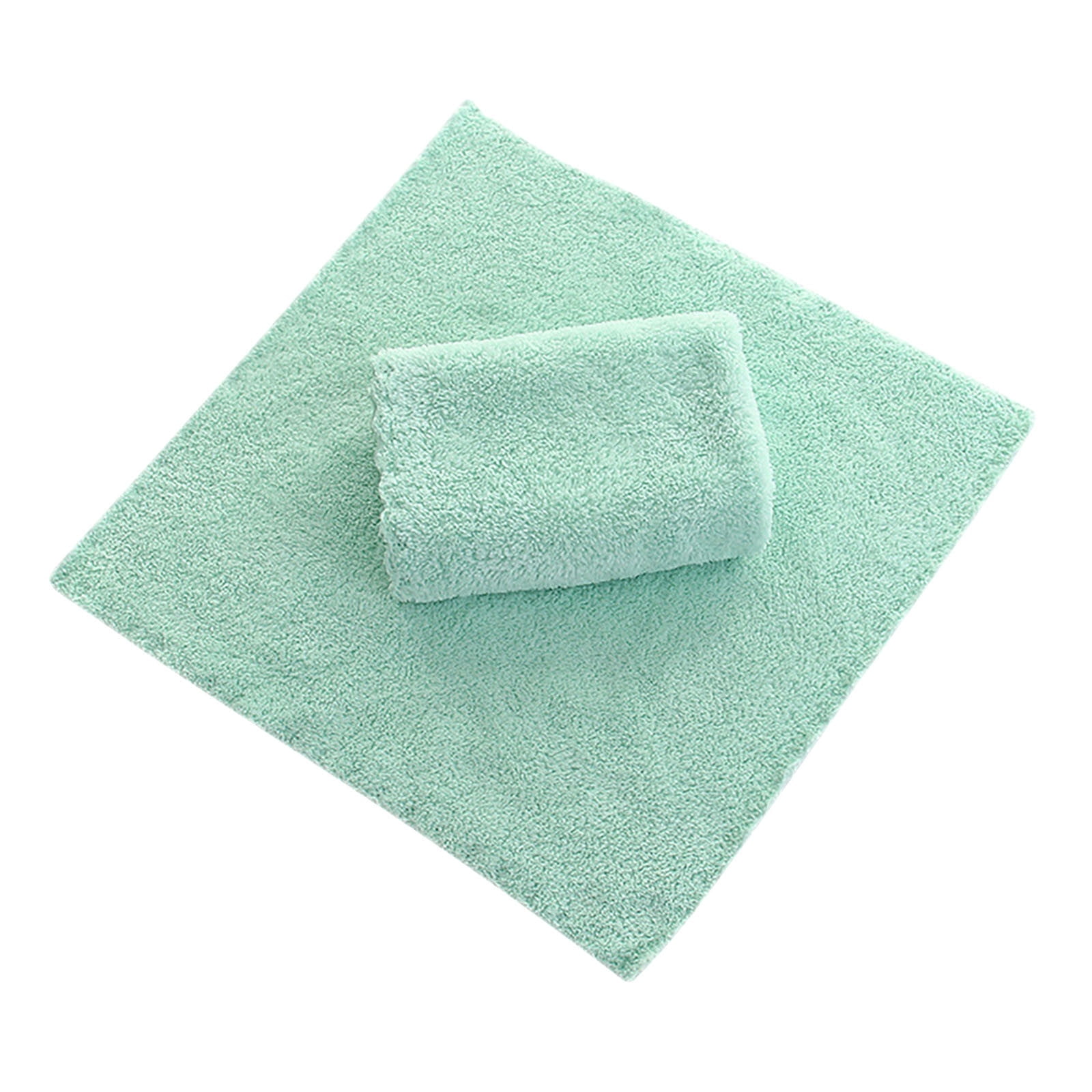 JWDX Wipes Clearance! Coral Fleece Square Handkerchief Soft Absorbent Towel Dish Towels 30*30Cm, Household Cleaning Cloth Promotion Include 1X Towel D - Image 2