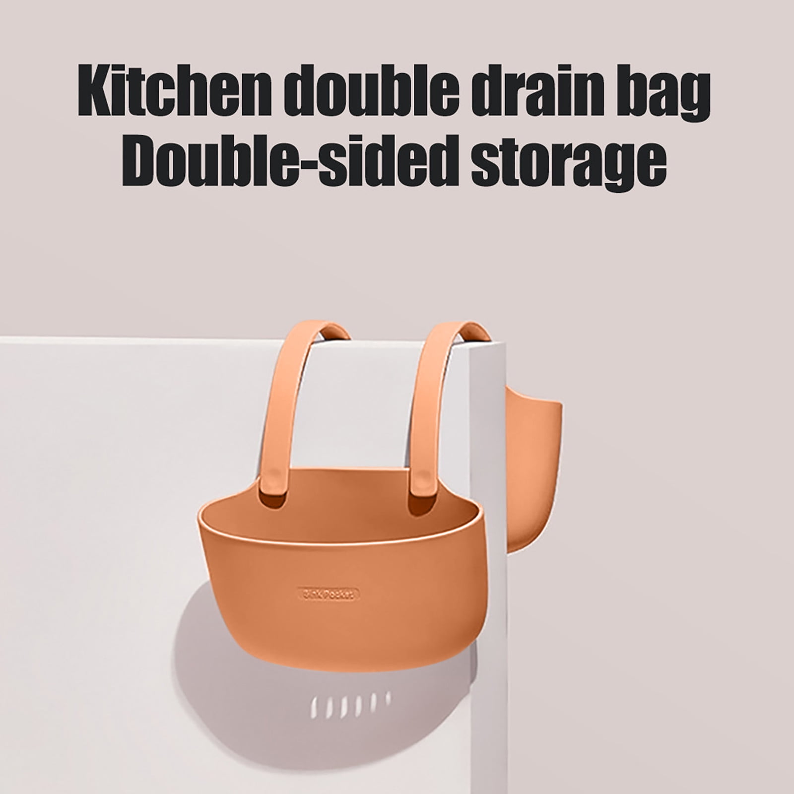 JWDX Drain Rack Clearance! Double Layer Kitchen Sink Storage Hanging Bag Home Multis Function Faucet Debris Storage, Kitchen Drain Rack Promotion Include 1Pc Drain Basket C - Image 5