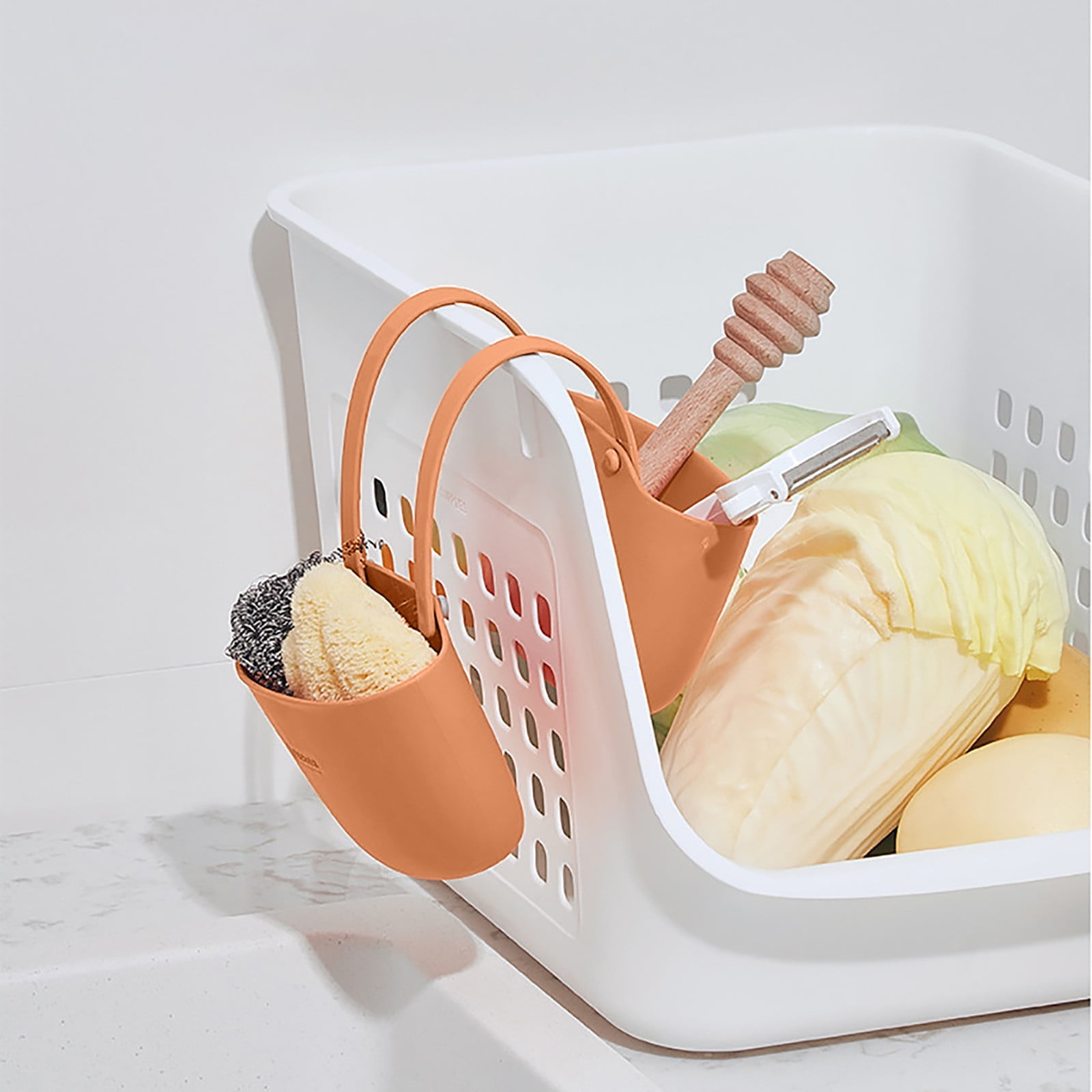 JWDX Drain Rack Clearance! Double Layer Kitchen Sink Storage Hanging Bag Home Multis Function Faucet Debris Storage, Kitchen Drain Rack Promotion Include 1Pc Drain Basket C - Image 6