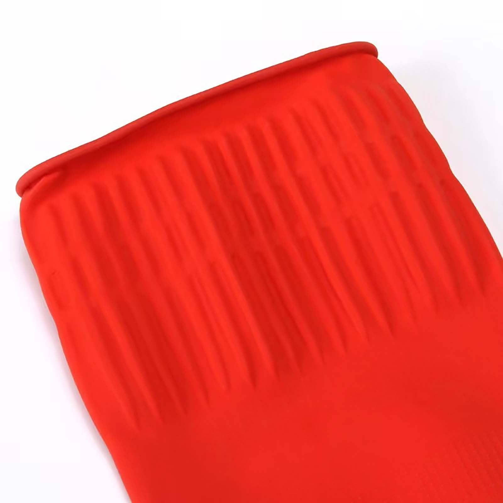 JWDX Oven Mitts Clearance! 2 Pairs Reusable Household Gloves Rubber Dishwashing Gloves Extra Thick Long Sleeves Kitchen Cleaning Working Painting Gardening Pet Care, Include Two Pairs of Gloves Red - Image 6