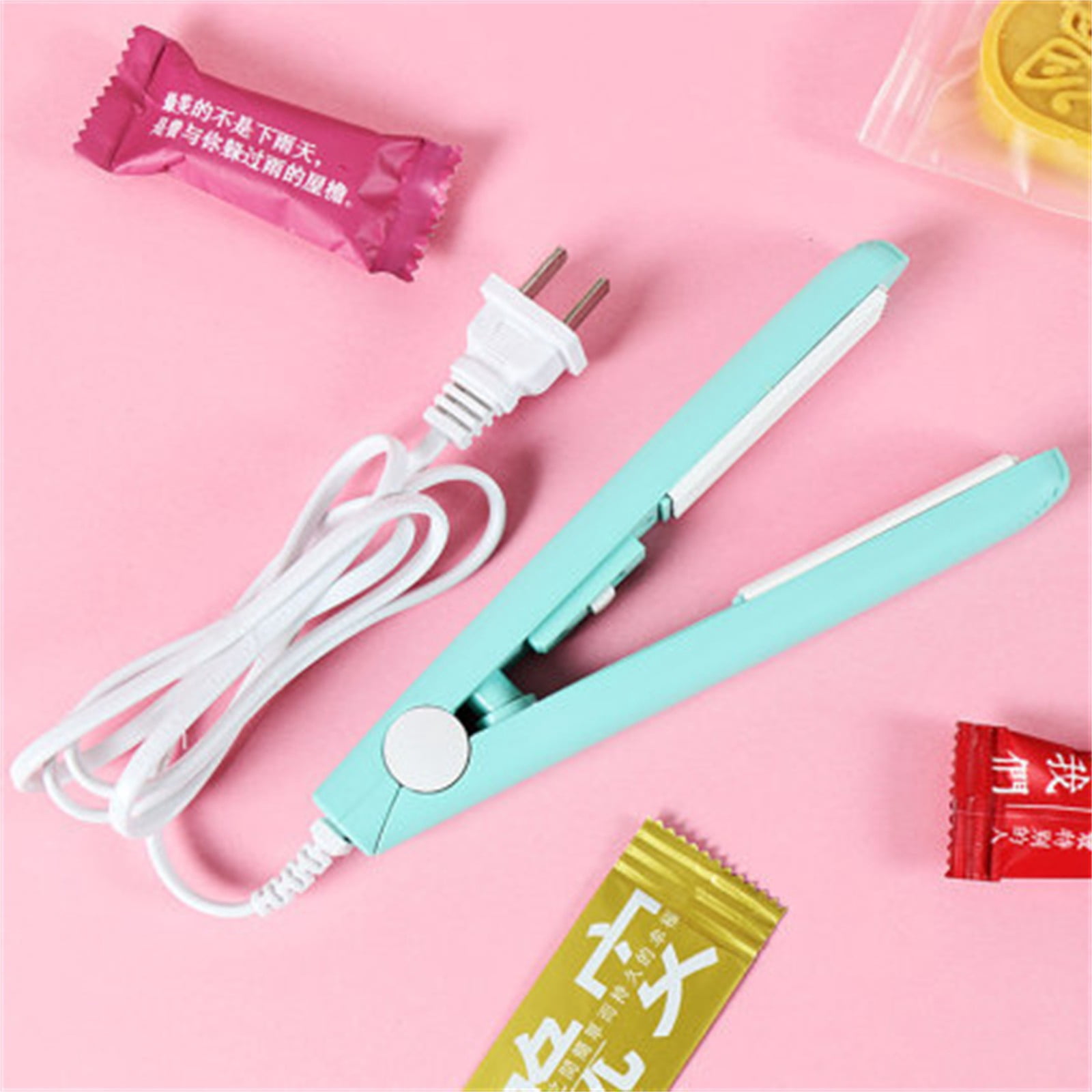 JWDX Sealing Equipment Clearance! Sealing Machine Portable Snack Plastic Bag Sealing Machine Household Hand Pressure Small Thermoplastic Sealing Machine, Include 1*Sealing Machine Blue - Image 4