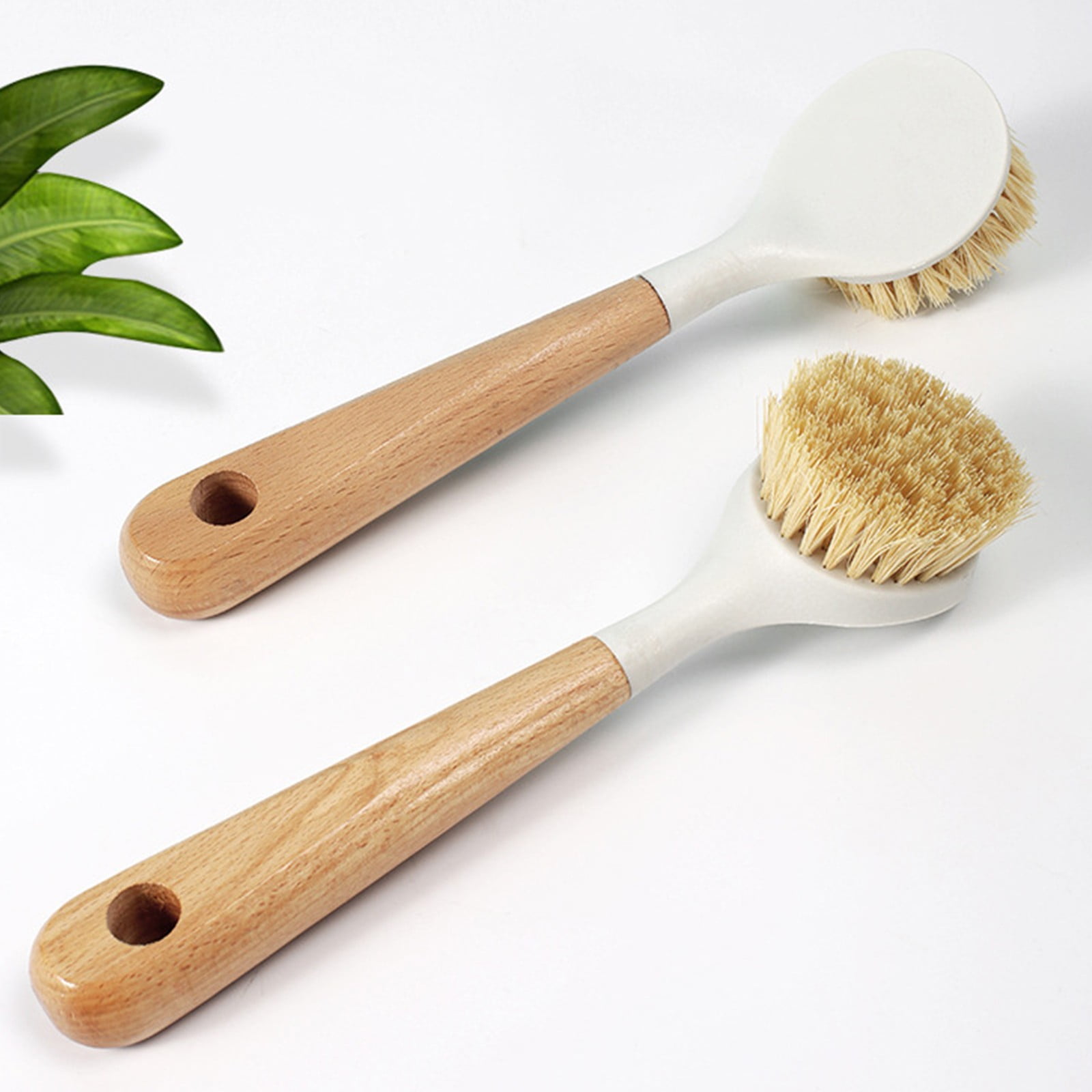 JWDX Cleaning Brush Clearance! Natural Sisal Kitchen Cleaning Brush Pot Scrub Brush with Long Wooden Handle, Cleaning Brush Promotion Include A Pot Brush AS shown - Image 2