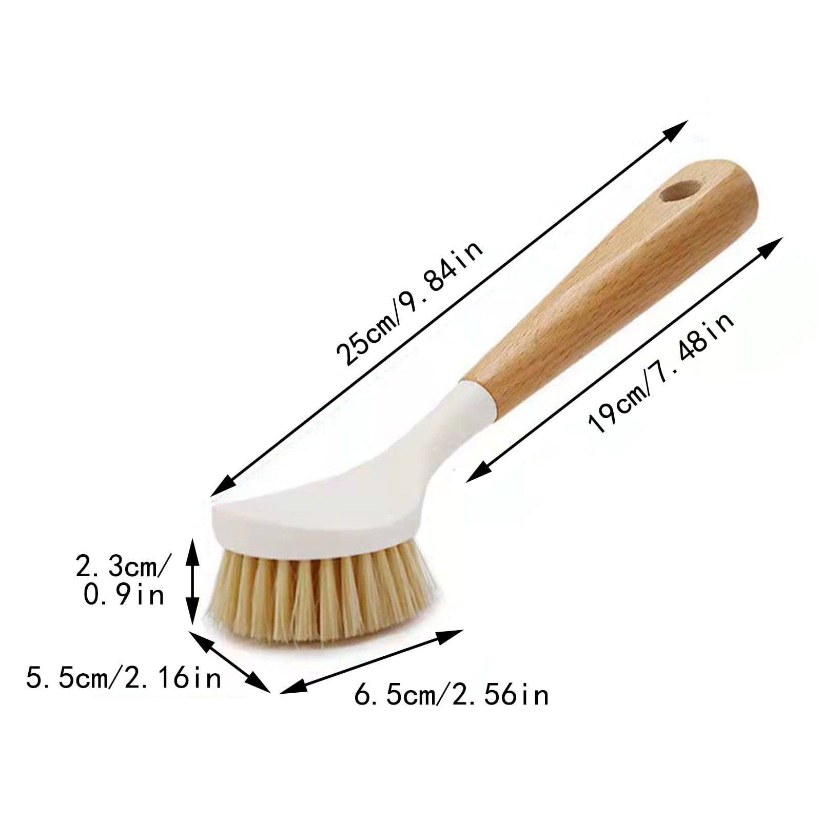 JWDX Cleaning Brush Clearance! Natural Sisal Kitchen Cleaning Brush Pot Scrub Brush with Long Wooden Handle, Cleaning Brush Promotion Include A Pot Brush AS shown - Image 3